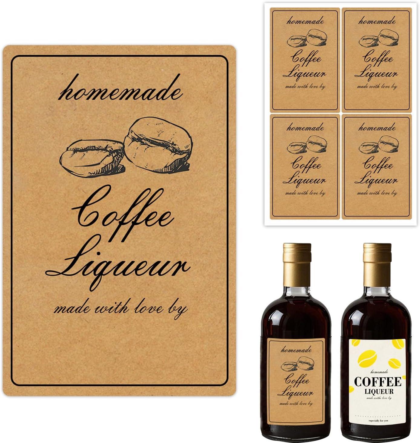 Homemade Coffee Liqueur Labels: Crafty Charm vs. Conventional