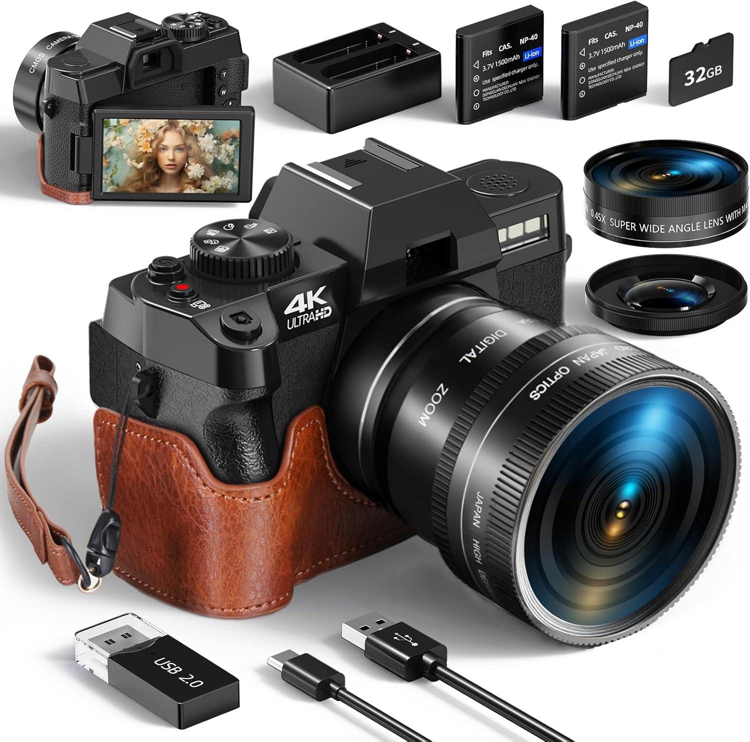 Vlogging Camera Showdown: 4K Flexibility vs. Simple Zoom