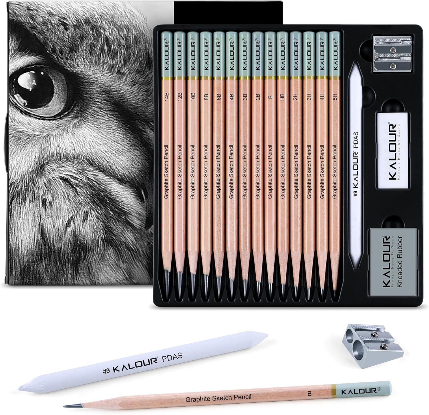 Sketch Pencil Showdown: KALOUR's Versatile Set for All