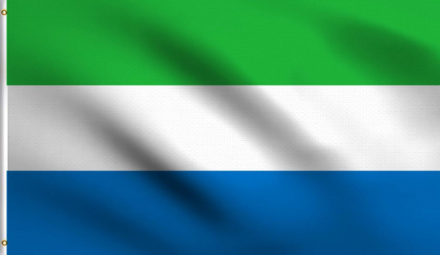 Polyester Sierra Leone Flag: Durability Meets Vibrant Pride