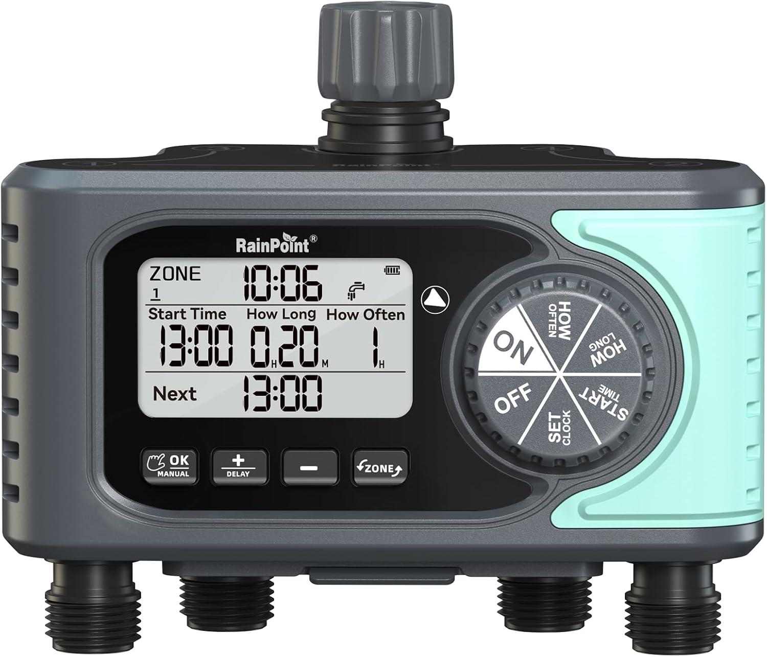 Watering Timer Showdown: 4 Zones vs. 1 Zone Efficiency Test