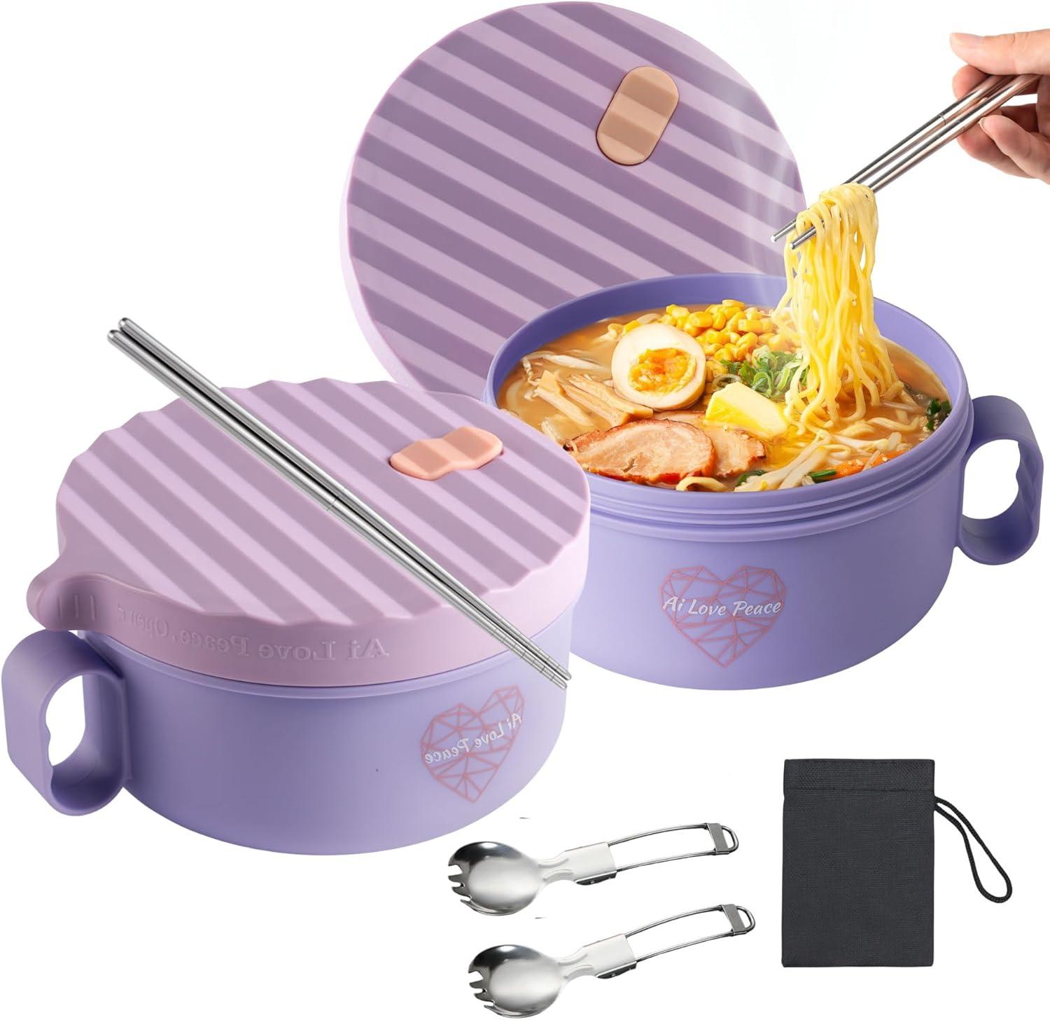 AI LOVE PEACE Ramen Bowls: Cozy Noodles on the Go Showdown