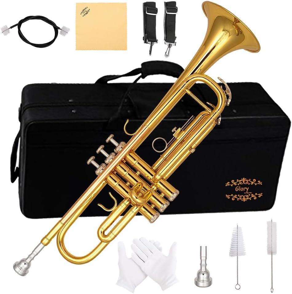 Glory Bb Trumpet Showdown: Gold Finish for Any Musician