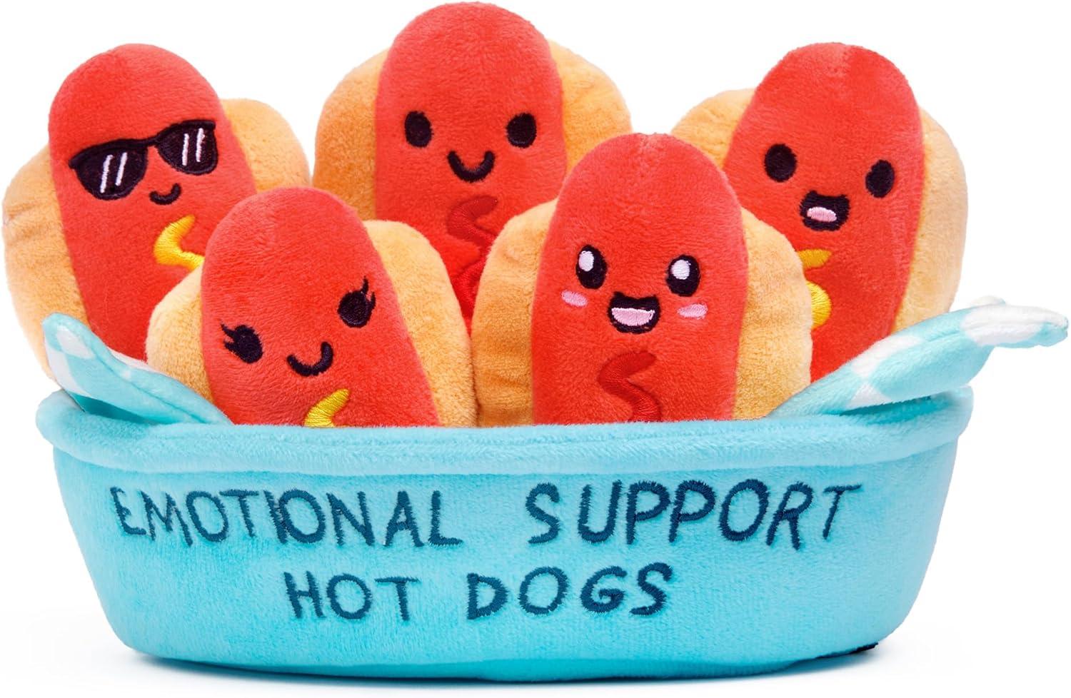 Emotional Support Showdown: Hot Dogs vs. Plushies (Choose Wisely)