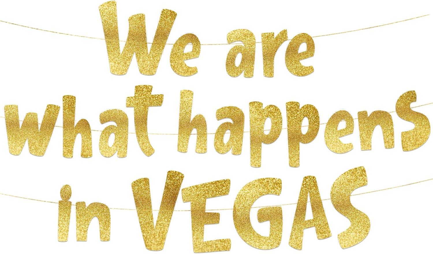 Las Vegas Glitter Banners: Favors vs. Party Decor Surprises