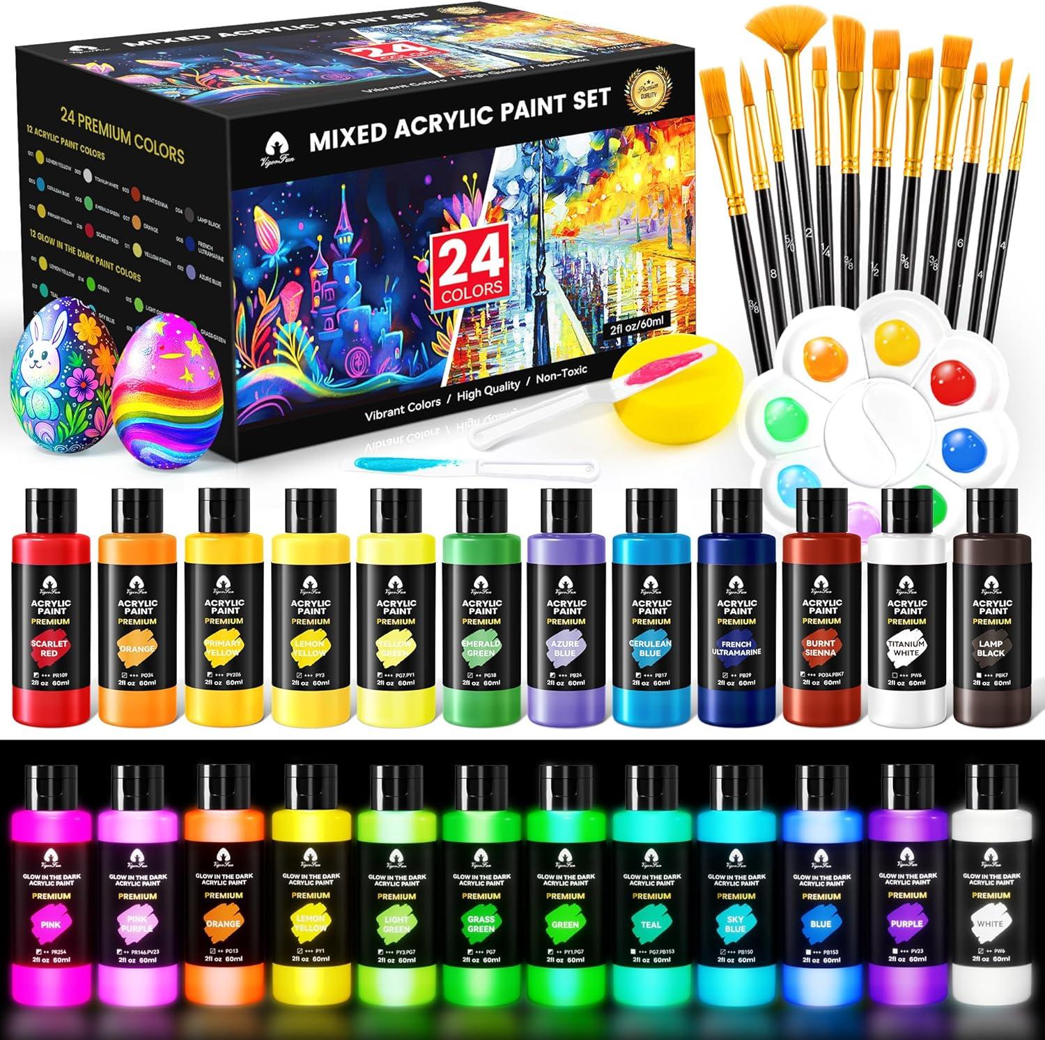 Fluorescent Fun: Crayons vs. Paints for Party Perfection