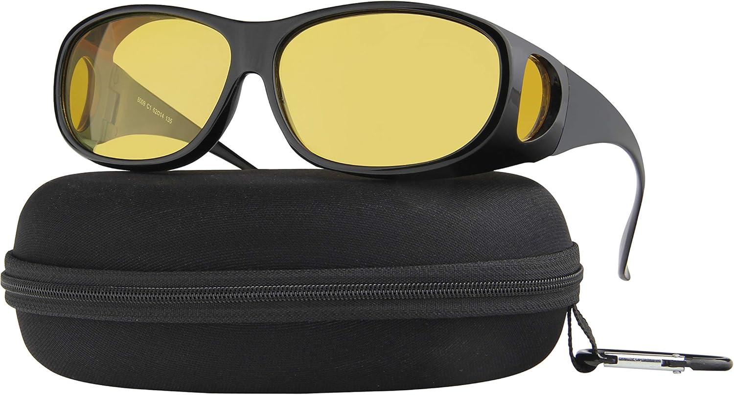 Night Driving Glasses Showdown: Polarized Comfort vs. Fit-Over Style