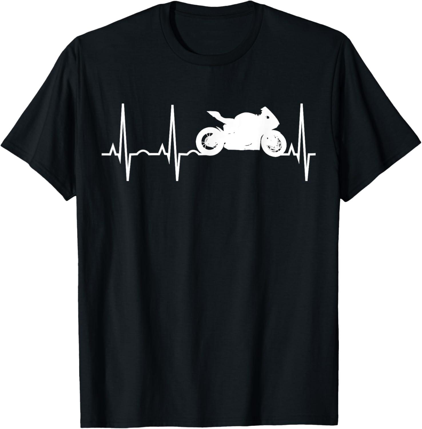 Motorcycle Heartbeat T-Shirt Showdown: Style vs. Comfort