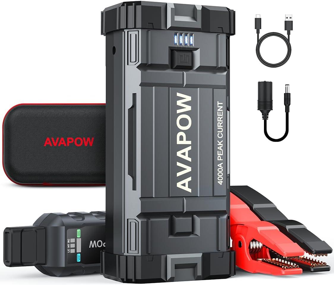 AVAPOW Jump Starter Showdown: Power Up Your Road Trips!