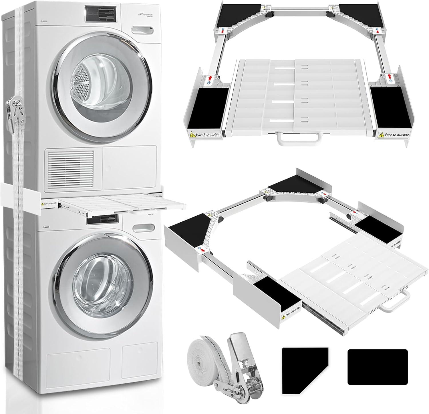 Washer Dryer Stacking Showdown: Pull-Out Racks vs. Space Savers