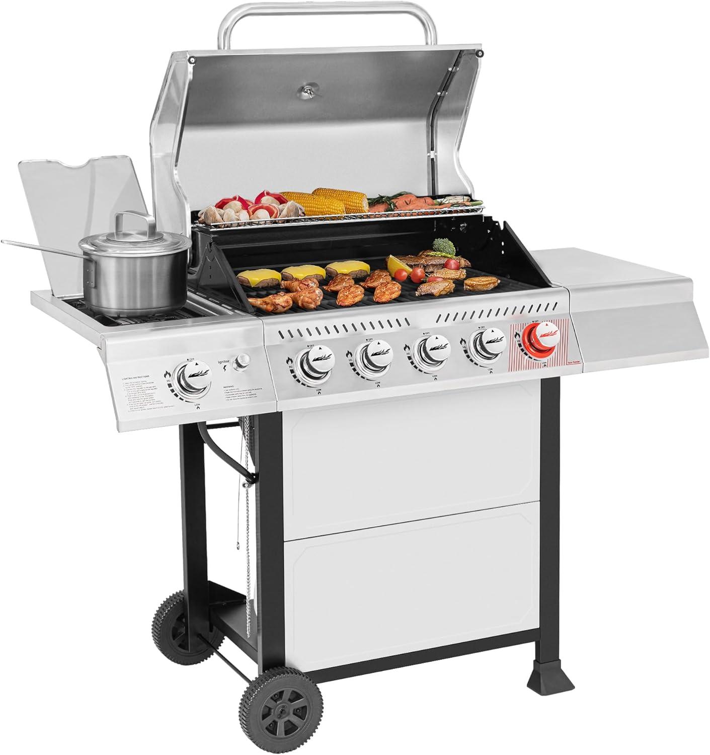 Grill Showdown: Royal Gourmet's 5-Burner vs. Fire Pit Fun