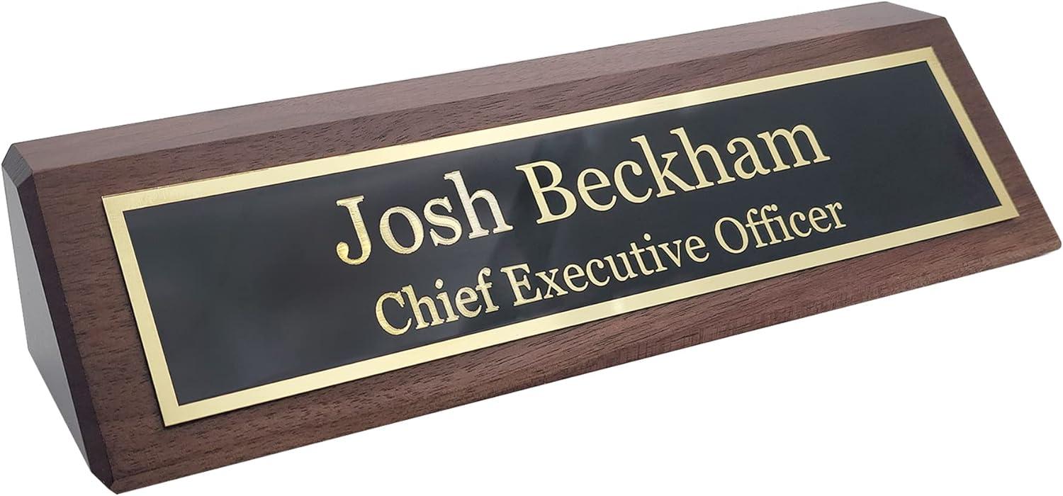 Engraved Desk Name Plates: Personalization Showdown for Gifts