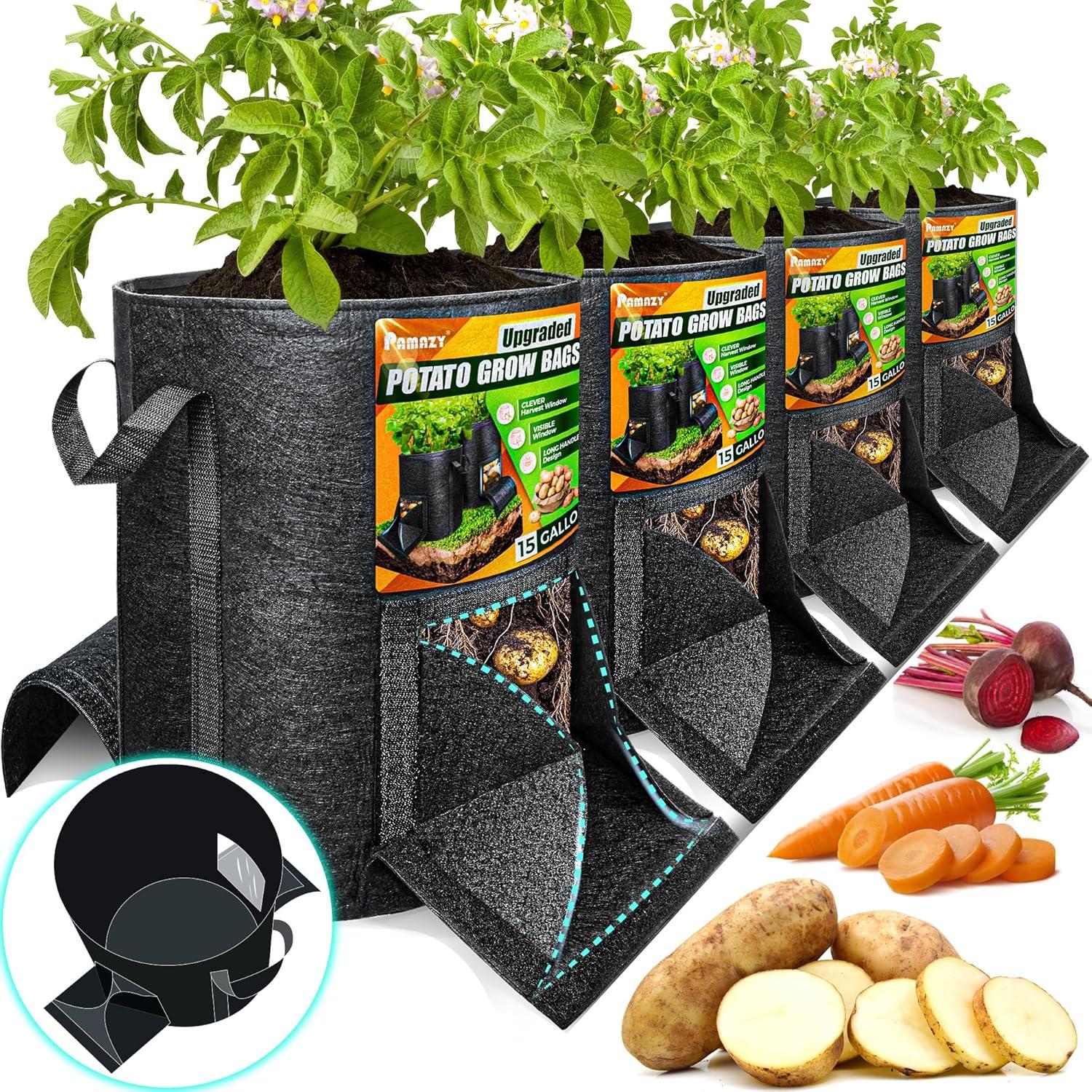 Potato Grow Bags Showdown: 15 Gallon Versus 10 Gallon Options
