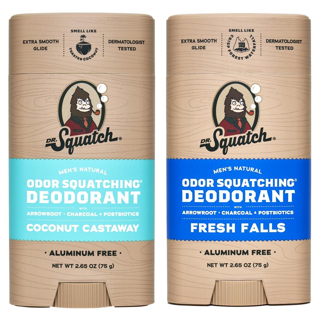 Dr. Squatch Natural Deodorant Showdown: Coconut vs. Fresh Falls