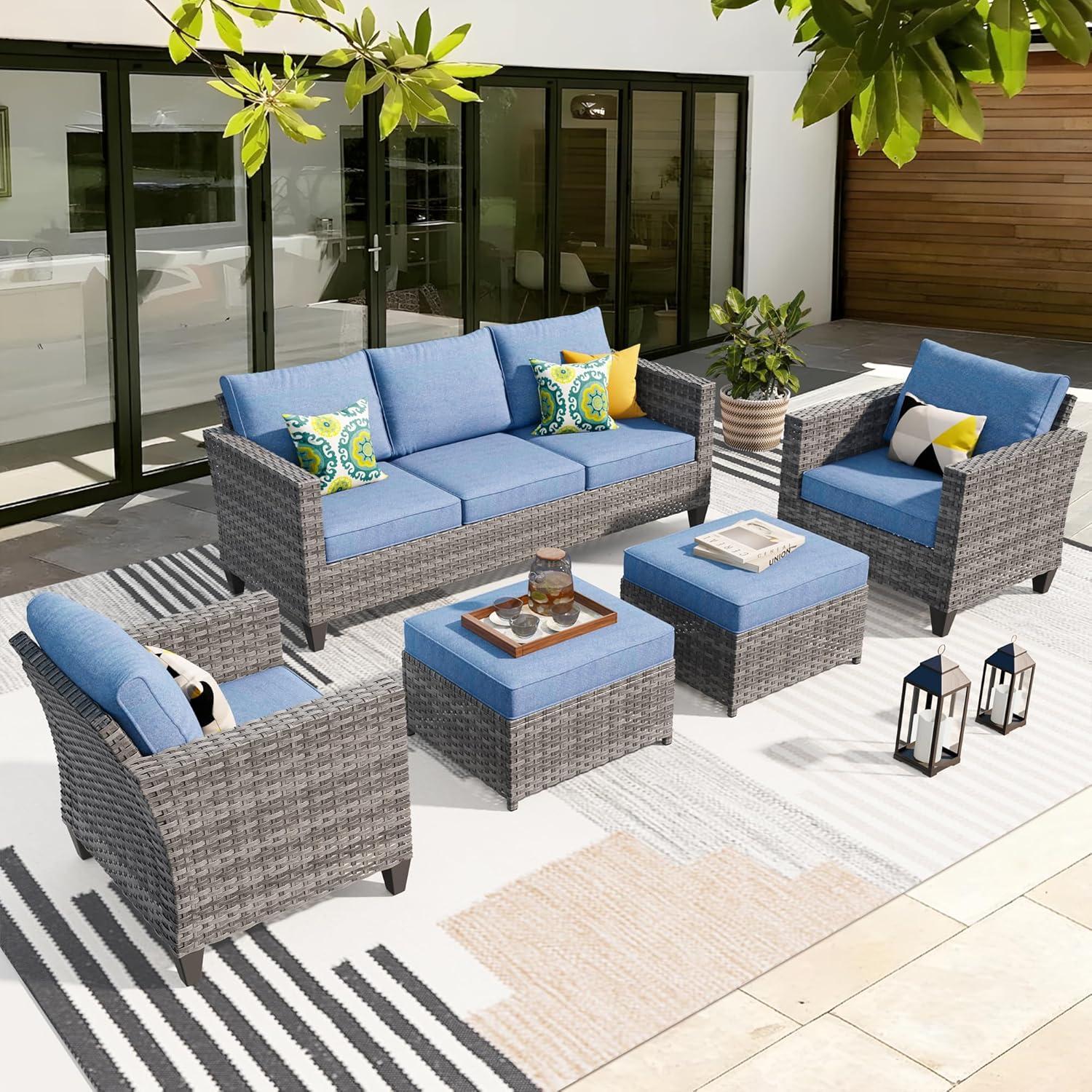 Ovios Outdoor Sofa Set Showdown: Comfort Versus Style Rush