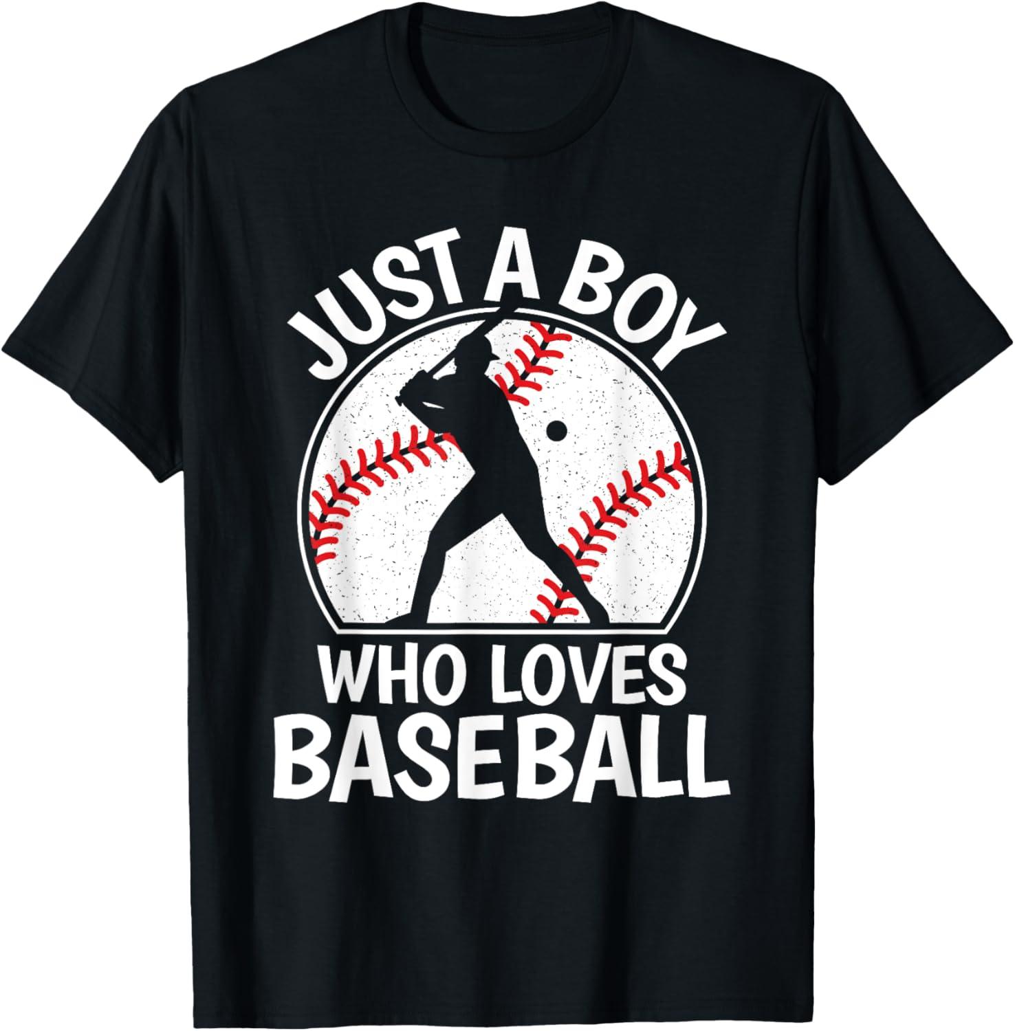 Just A Boy Who Loves Baseball: Tee Showdown for Kids