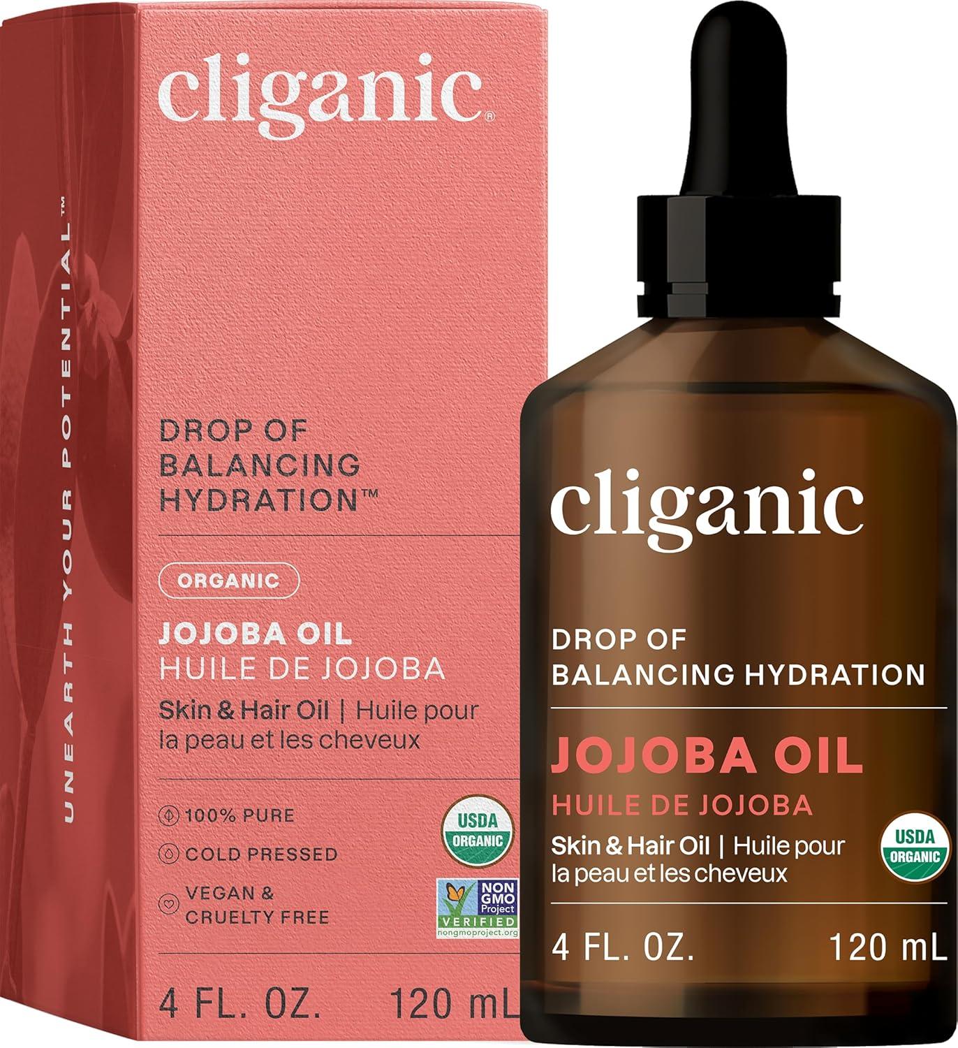 Cliganic Organic Jojoba Oil Showdown: Face Hydration vs. Hair Glow