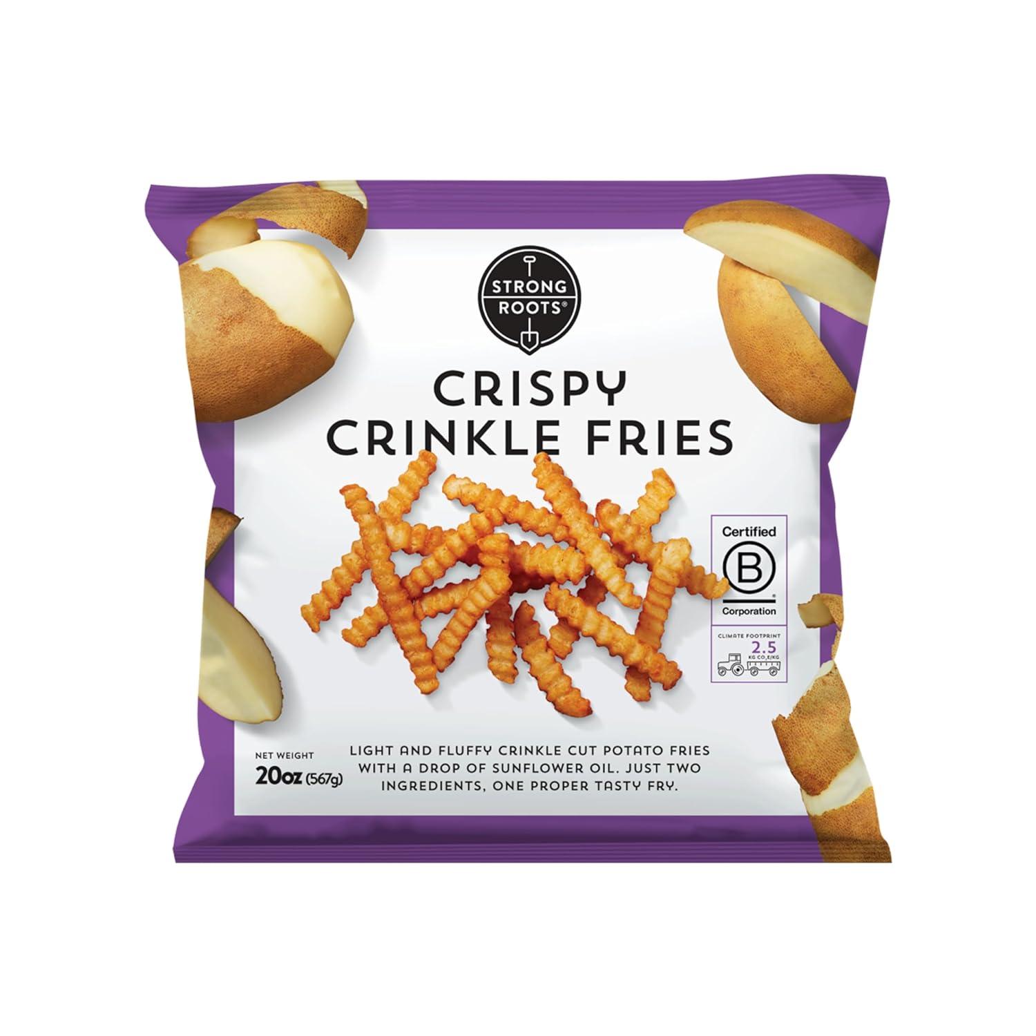 Strong Roots Crispy Crinkle Fries: Surprising Vegan Crunch!