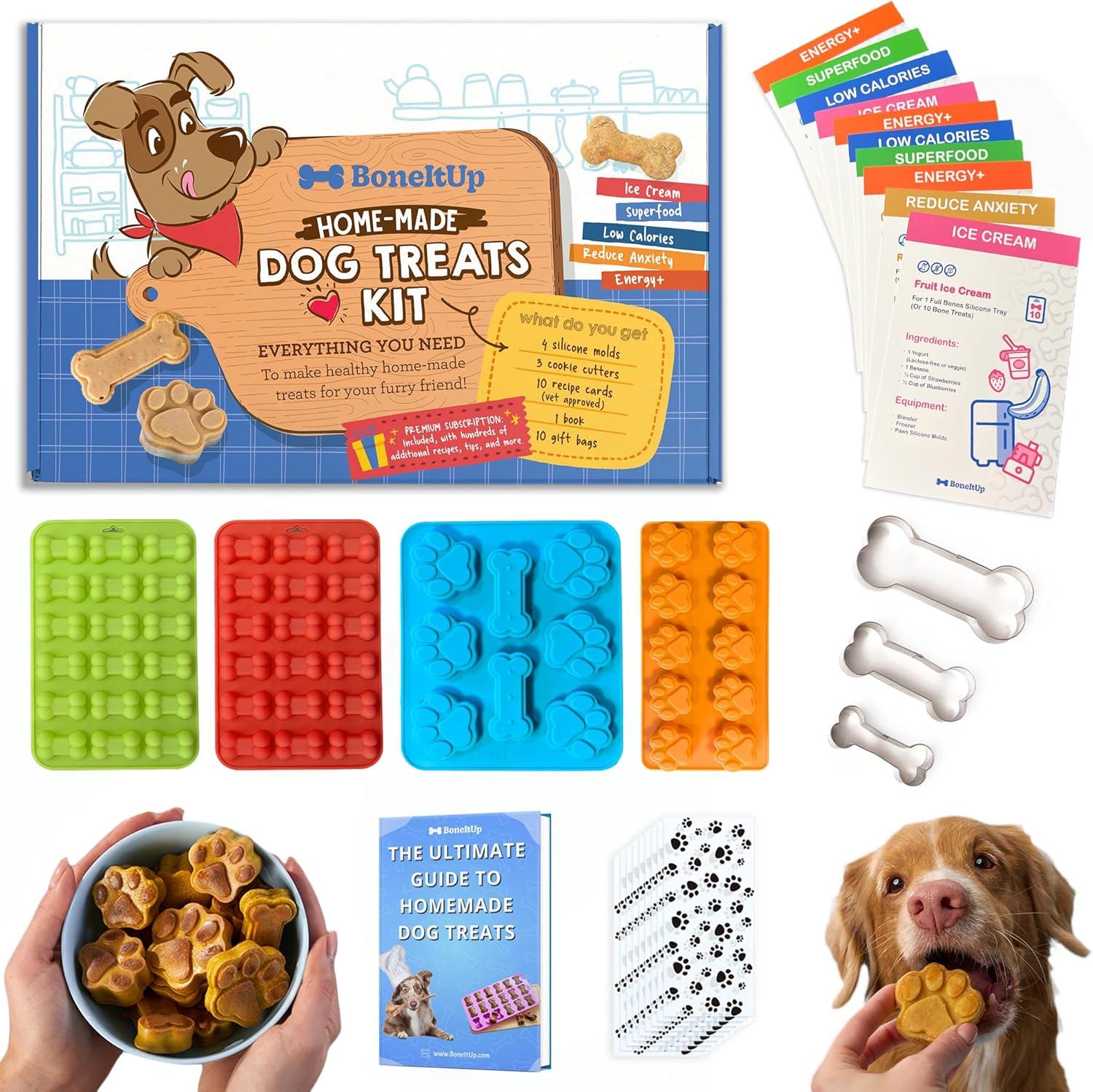 Healthy Vet-Approved Dog Treats Set Molds Tested: Paws & Bone Trays, (Puppy Cuties!) Surprising Benefits Compared