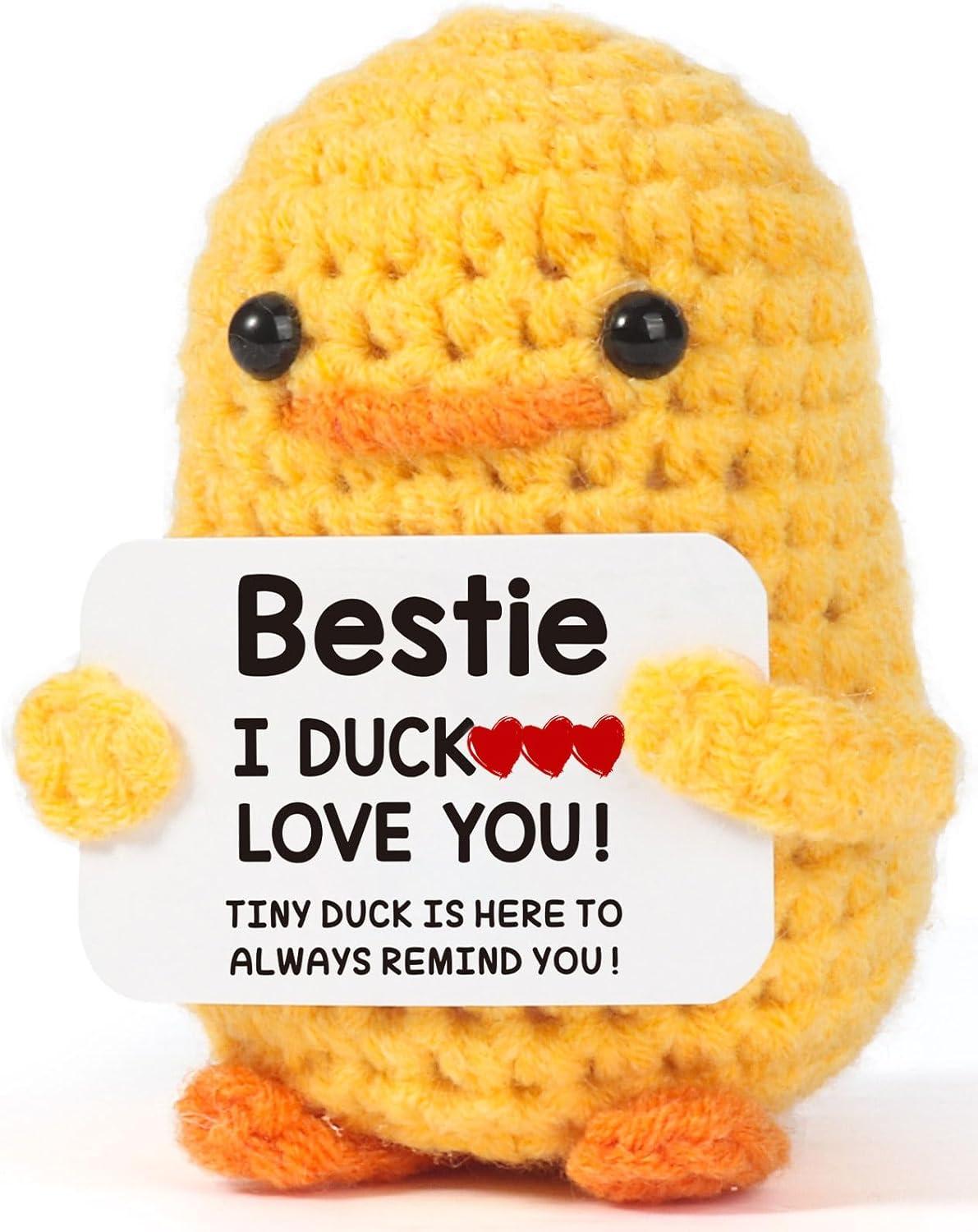 Funny Knitted Duck Gift: Tested Bestie Birthday... Versus Trendy Trends for SheShell