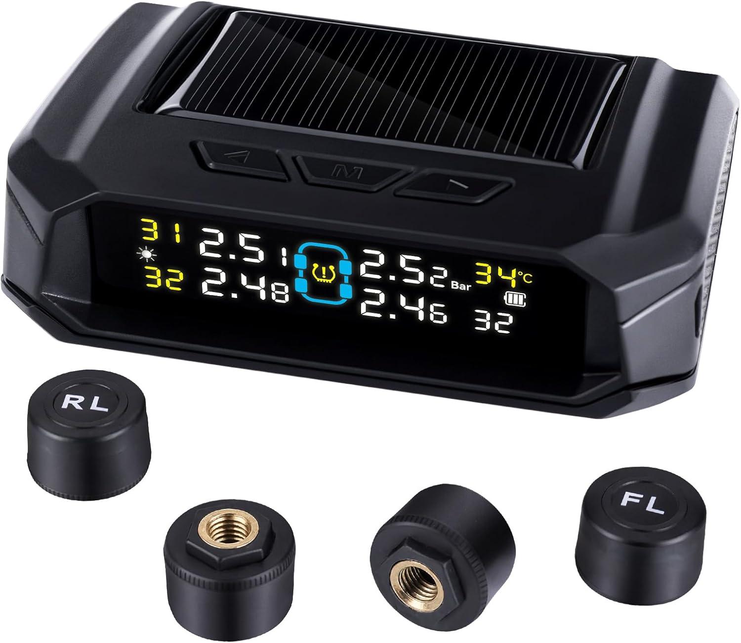 RV Tire Comparison: Solar, 4 Sensors, Alarm Modes tested... Perfect for Sedans!