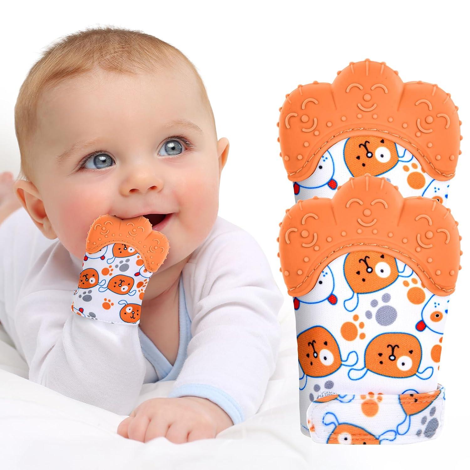 Vicloon 2Pack Mitt: Tested Relief, Scratch-Prevent, Teething Toy Comparison...Safe for 0-12 Months