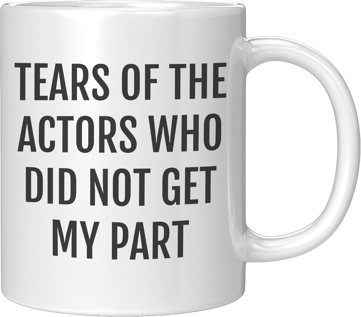 Funny Actor Mug Showdown tested for GiftselectedIndex theater students to theater teacherscomparing specifications and humor…