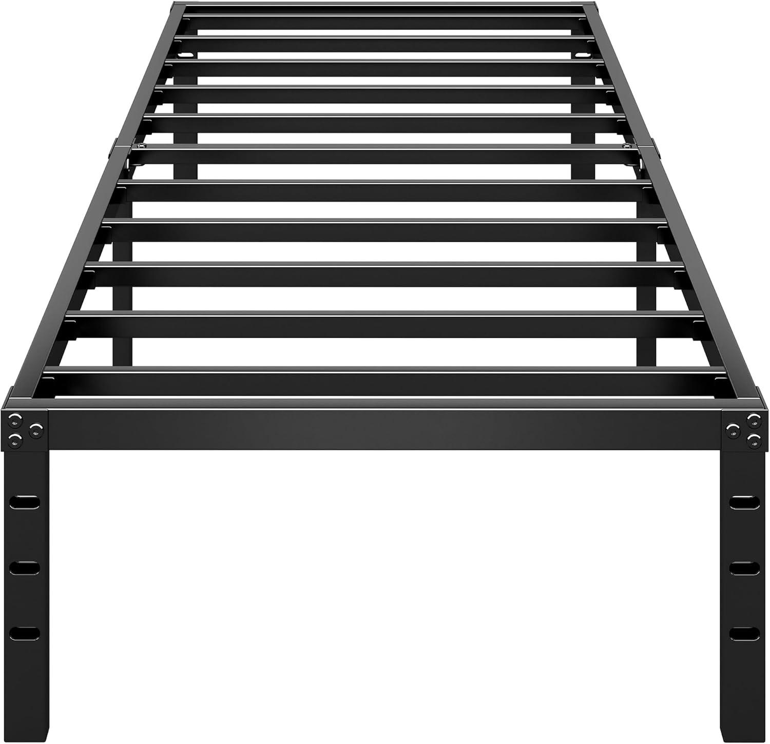 16-Inch Black Twin Bed: Tested Support, No Box Spring, Assembles Easy... Surprising Value bed frame showdown!