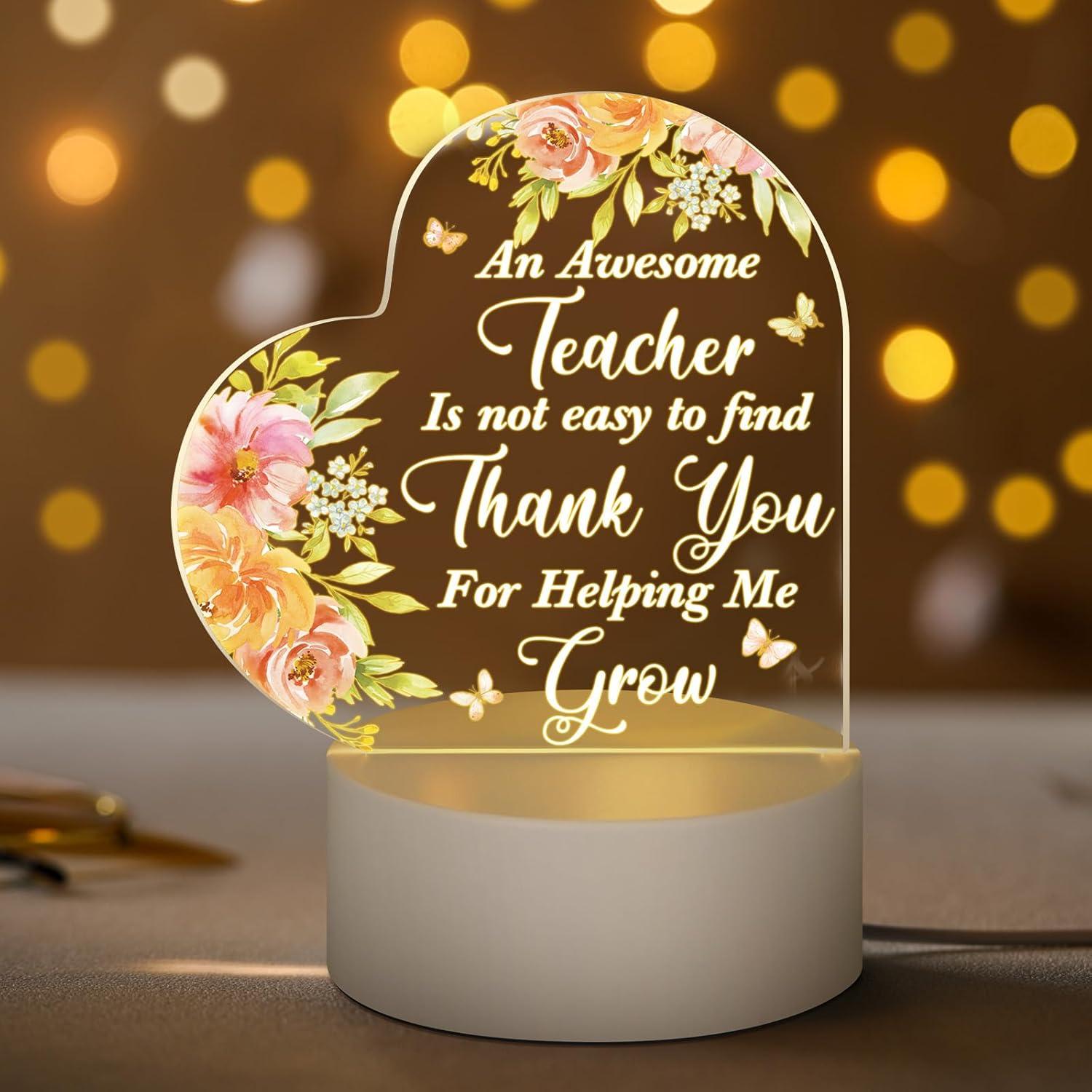 Acrylic Teacher Gift Showdown: Student-Designed Night Lamp, Tested & Trending