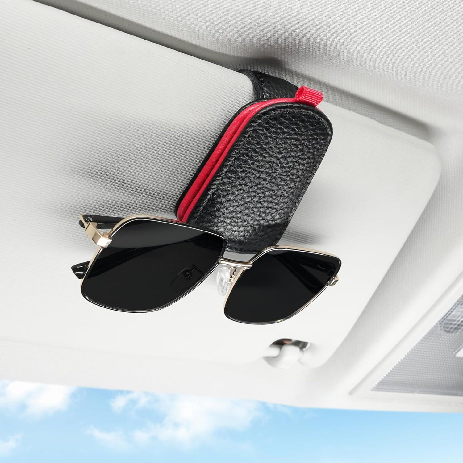 Sunglasses Test: holder lever vs.. Storage clip Red-black showdown