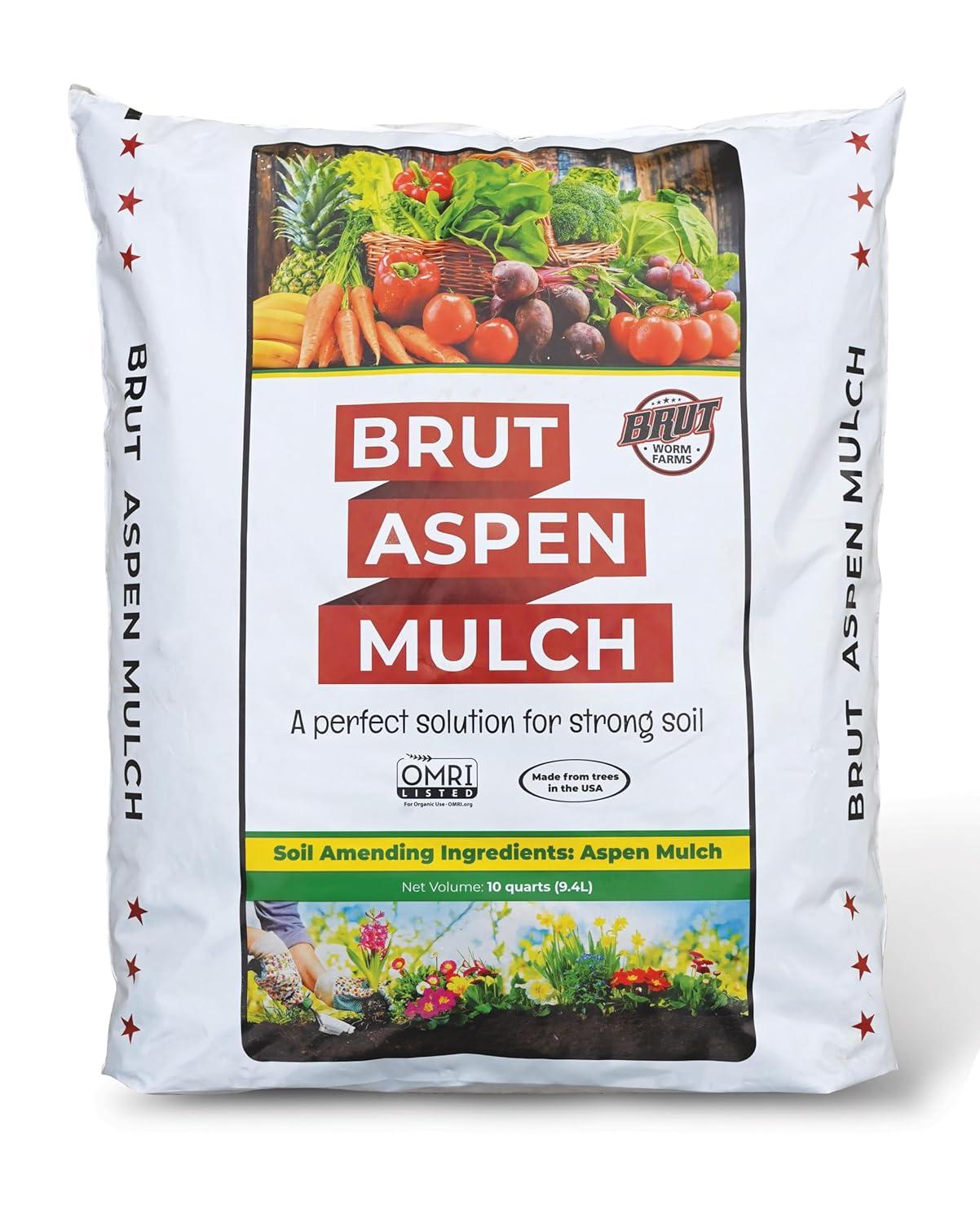 Brut Aspen Mulch – High Carbon, Tested – Houseplants vs Flowers… Surprising Results!