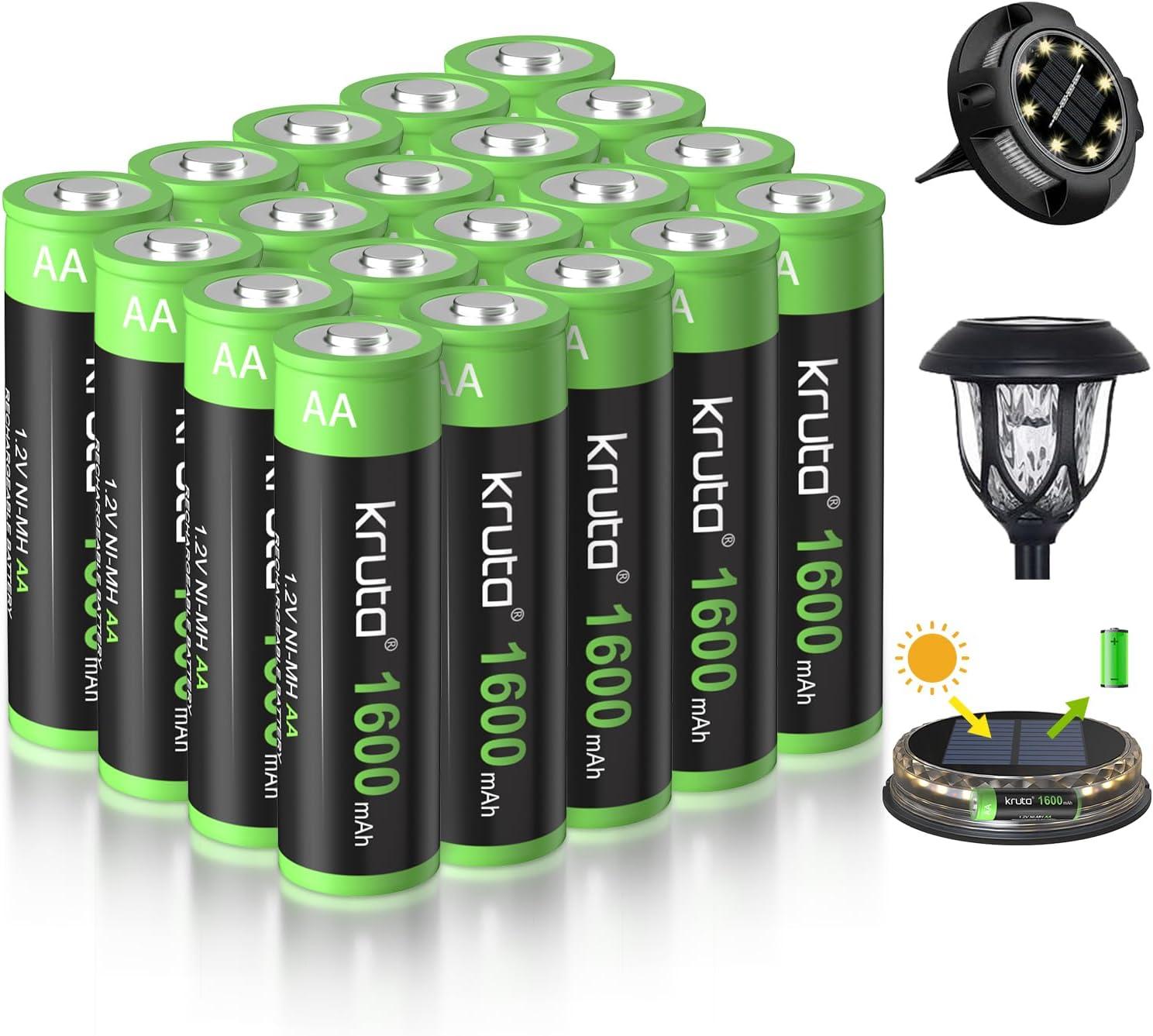 Kruta vs Standard: Tested AA Rechargeables for Outdoor Solar Lights