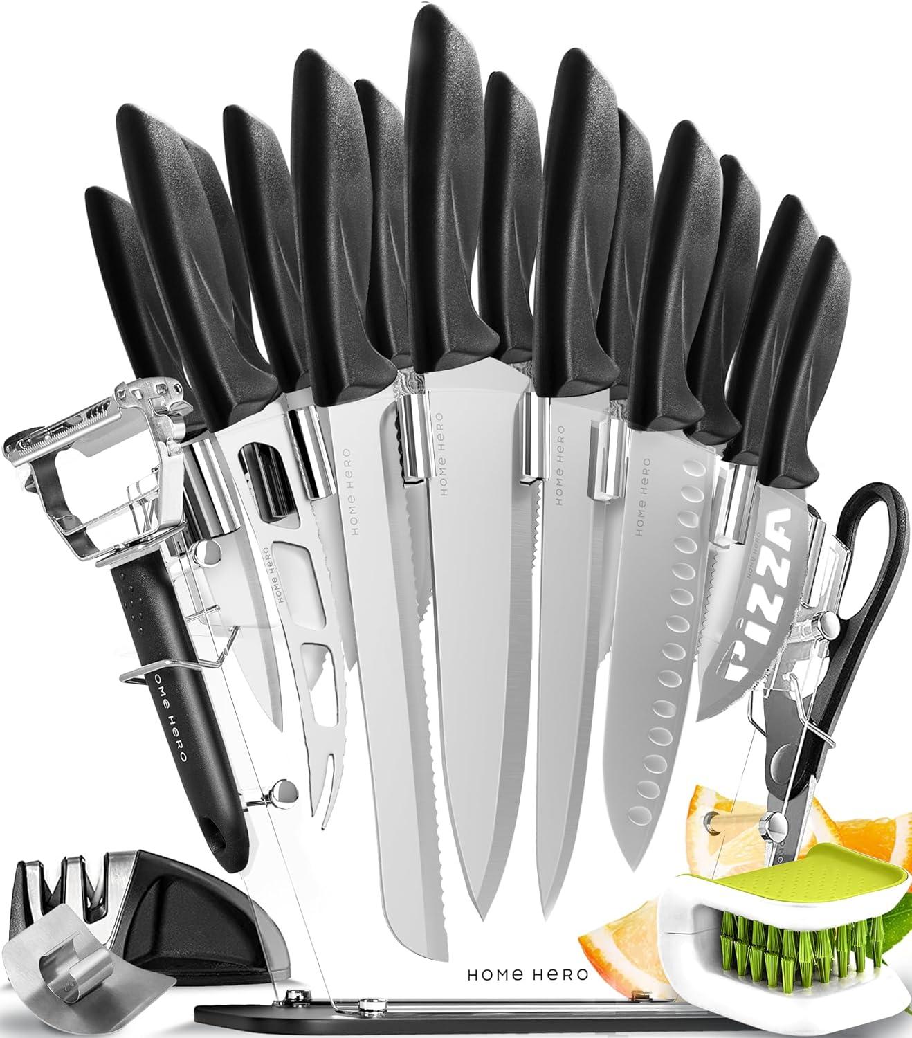 Home Hero Knife Set Versus Sharpener: Ergonomic vs. Carbon Steel… A Tested Kitchen Showdown