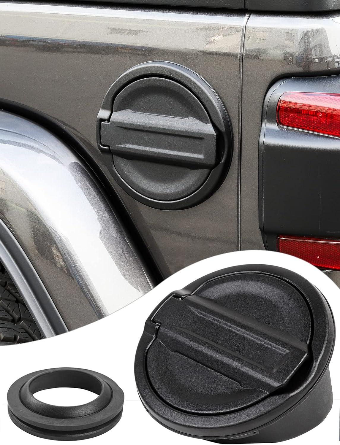 Jeep Wrangler 2018-24 Gas Cap Cover: Tested, Black, Tough ABS vs. Aluminum... True Match? (Replacement Accessories)