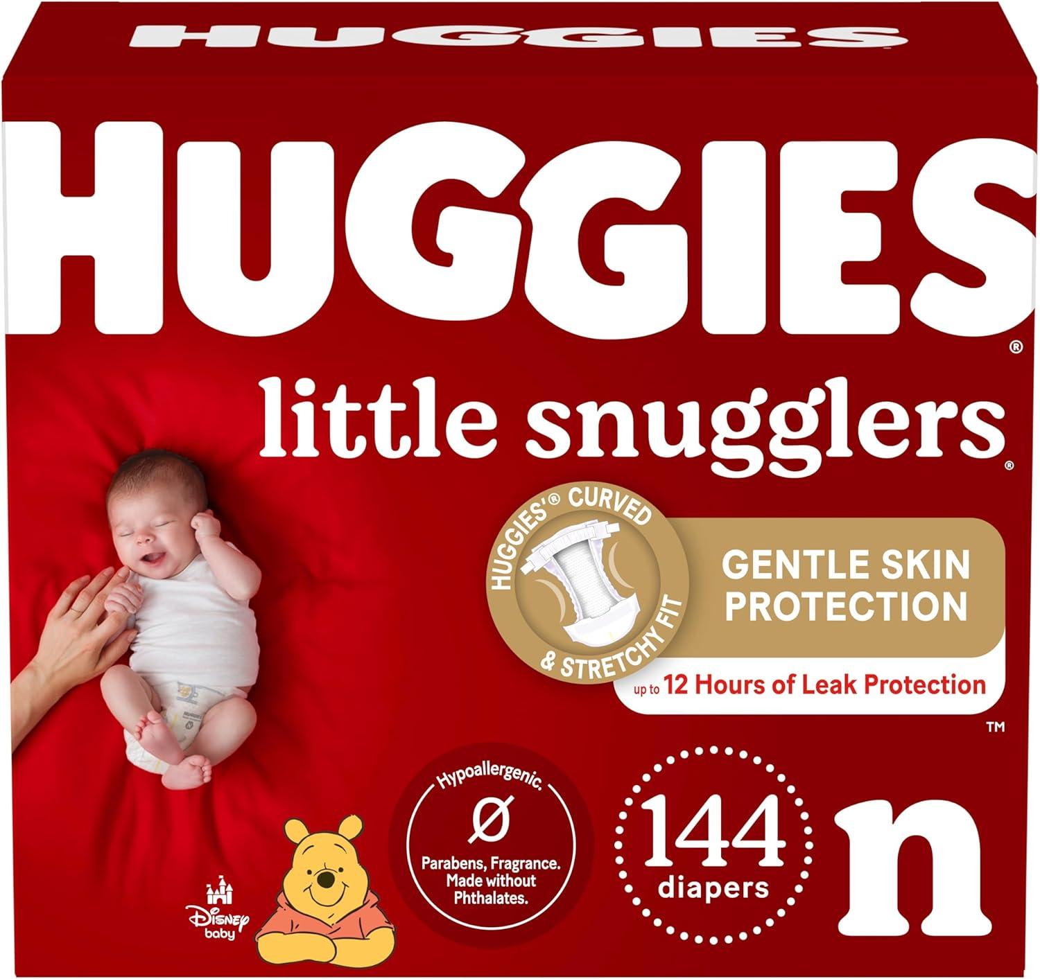 Snugglers Versus Huggies Newborn Diapers: Tested Up to 10 lbs