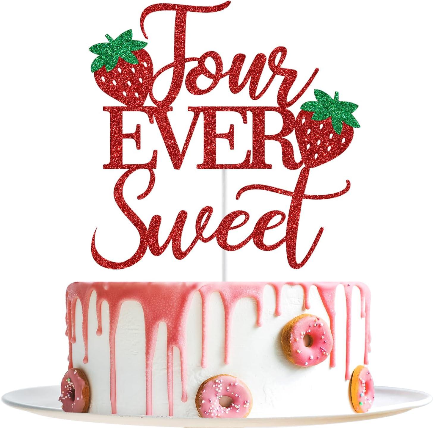 Berry Sweet vs. Red Glitter: Birthday Topper Showdown!