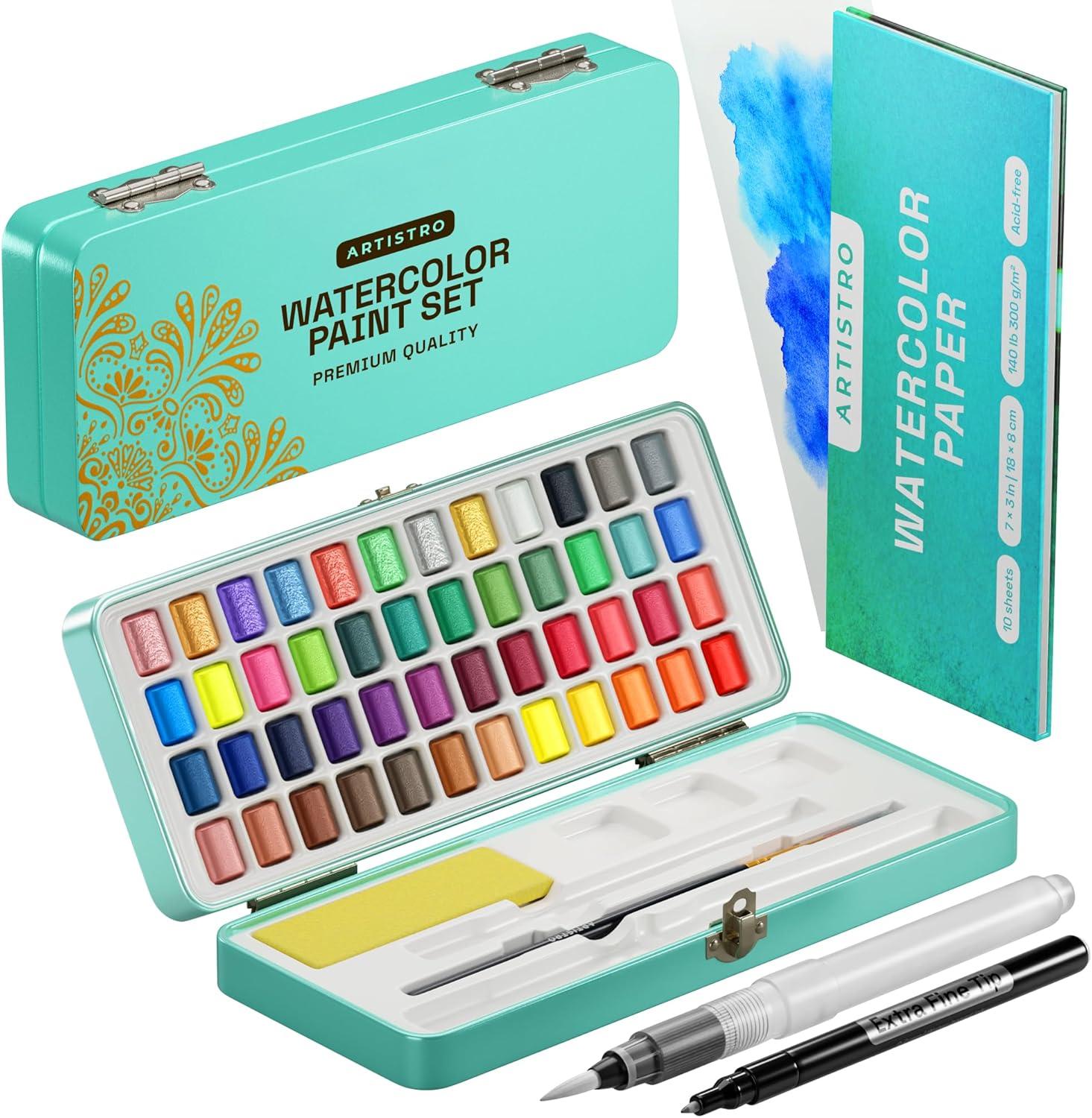 Watercolor Versus Acrylic: Tested Pigments, 40 vs 36 Colors… Choose Wisely