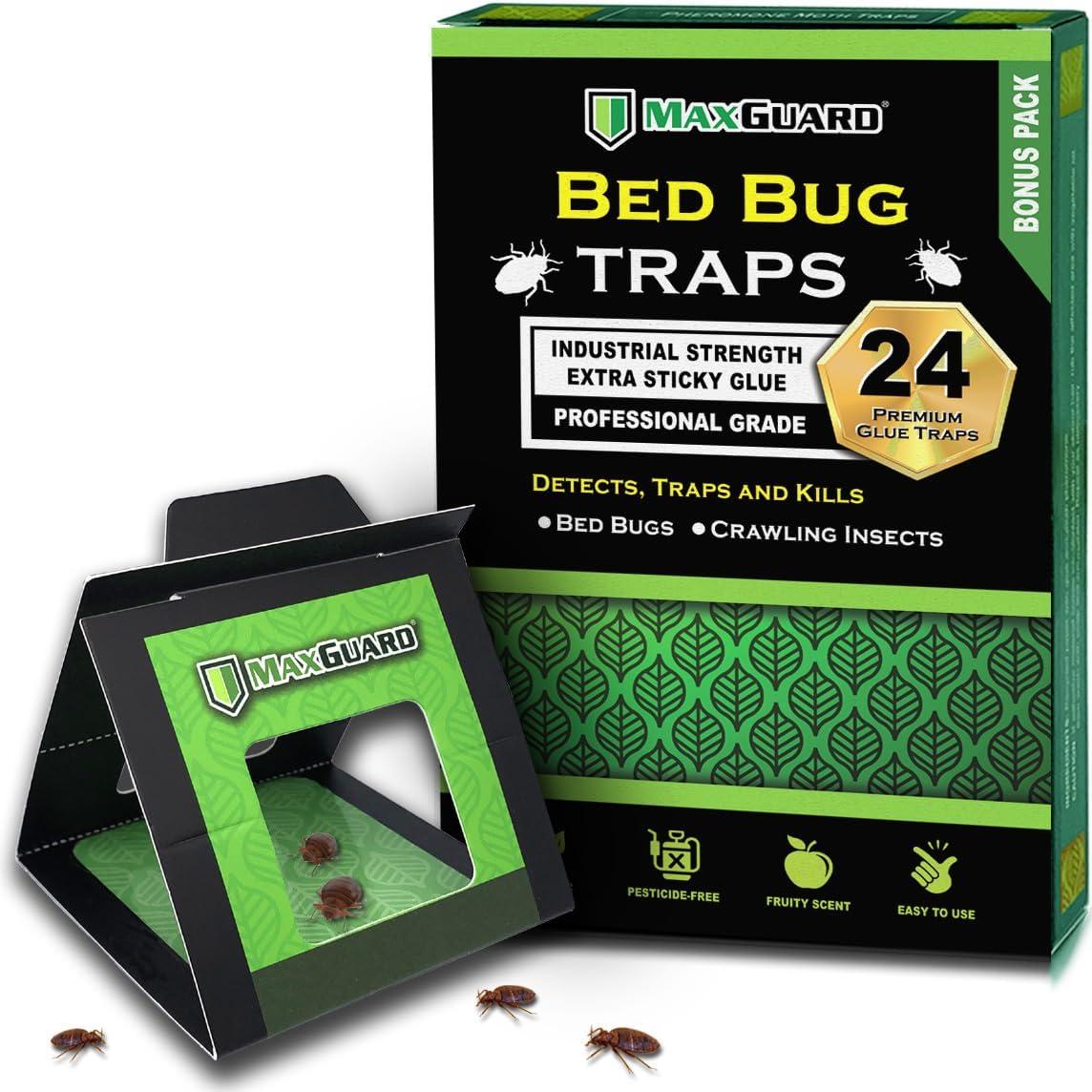 MaxGuard Non-Toxic Bed Bug Traps: Surprising Insight, Showdown In Usecase...Buyers Love Tested Results!