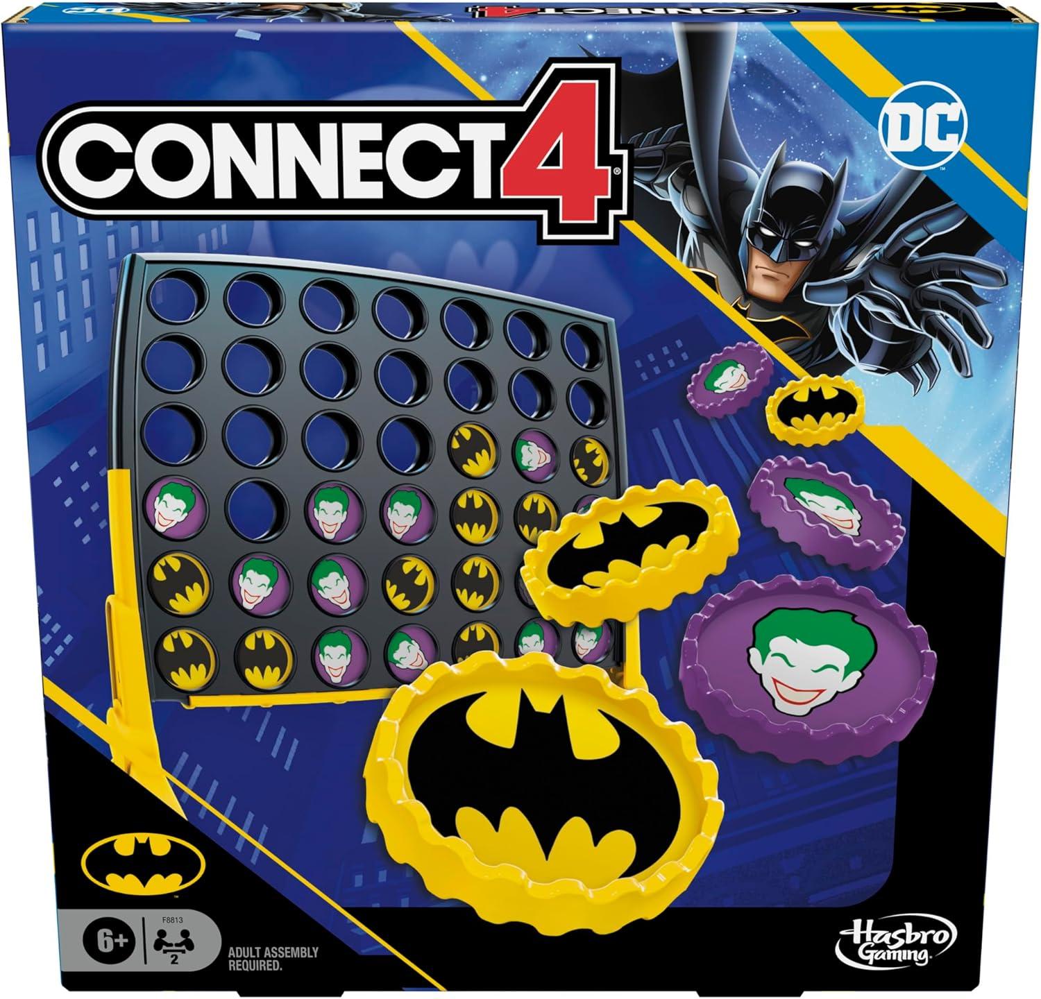 Batman Connect 4 Strategy Game – Exclusive Power-Up Tested vs Kids' Games... Best Gift for Families!