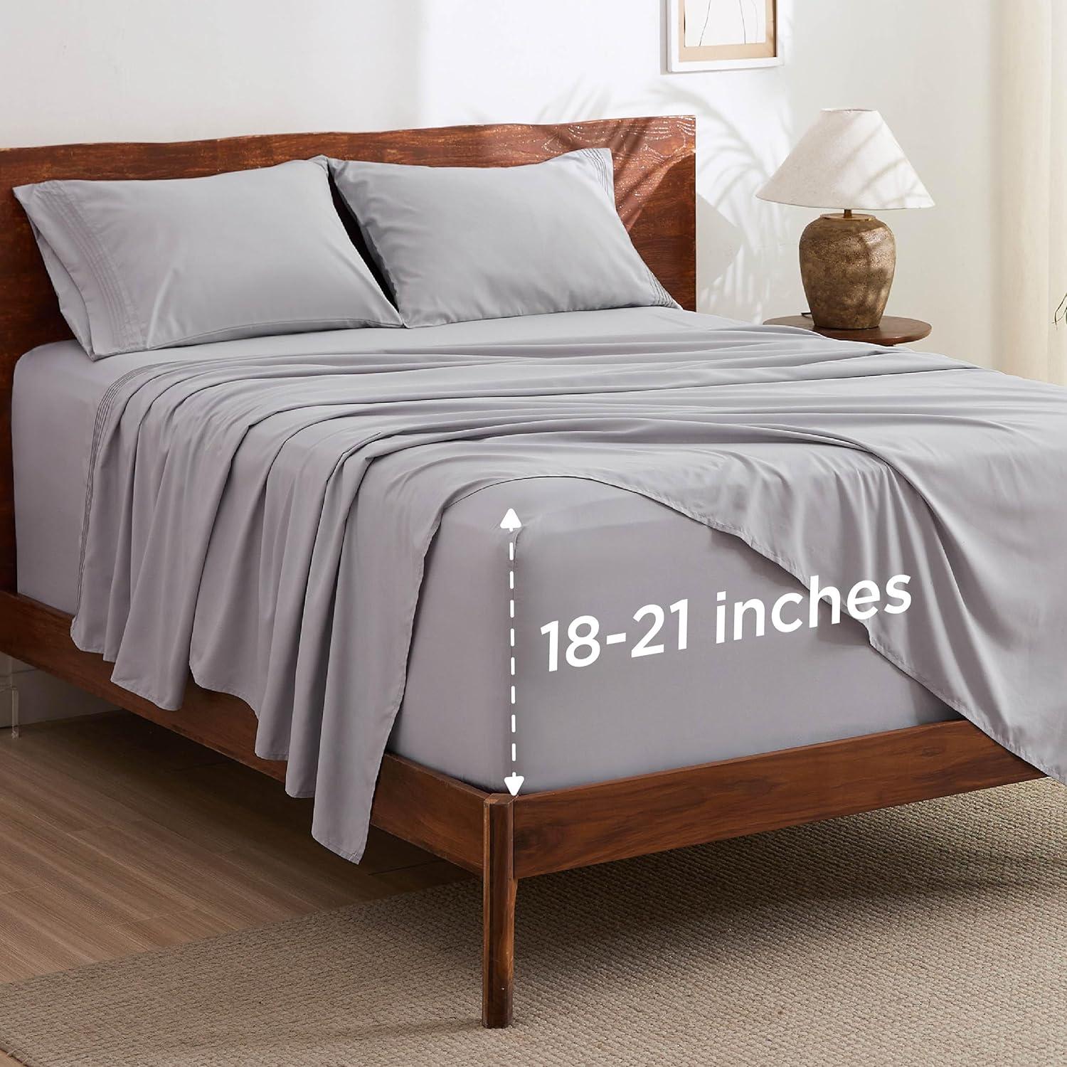 Compare Bedsure Sheets: tested Deep Pocket vs GentleSoft... Lightweight Grey Set for Soft Cooling Fit!