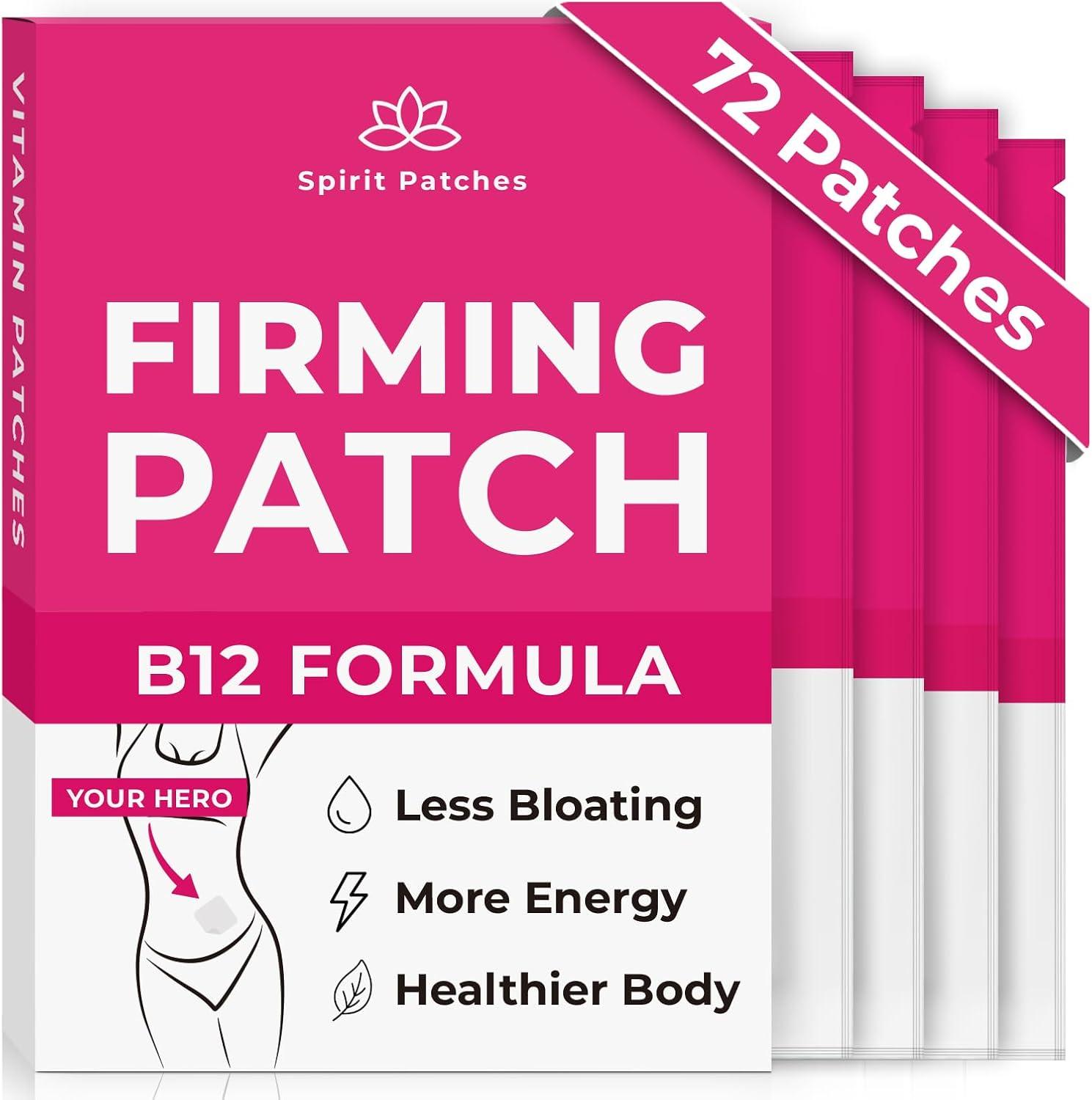 Firming B12 Patches Versus Surprising Energy Boost… Pack Of 72 Natural Self-Adhesive For Women