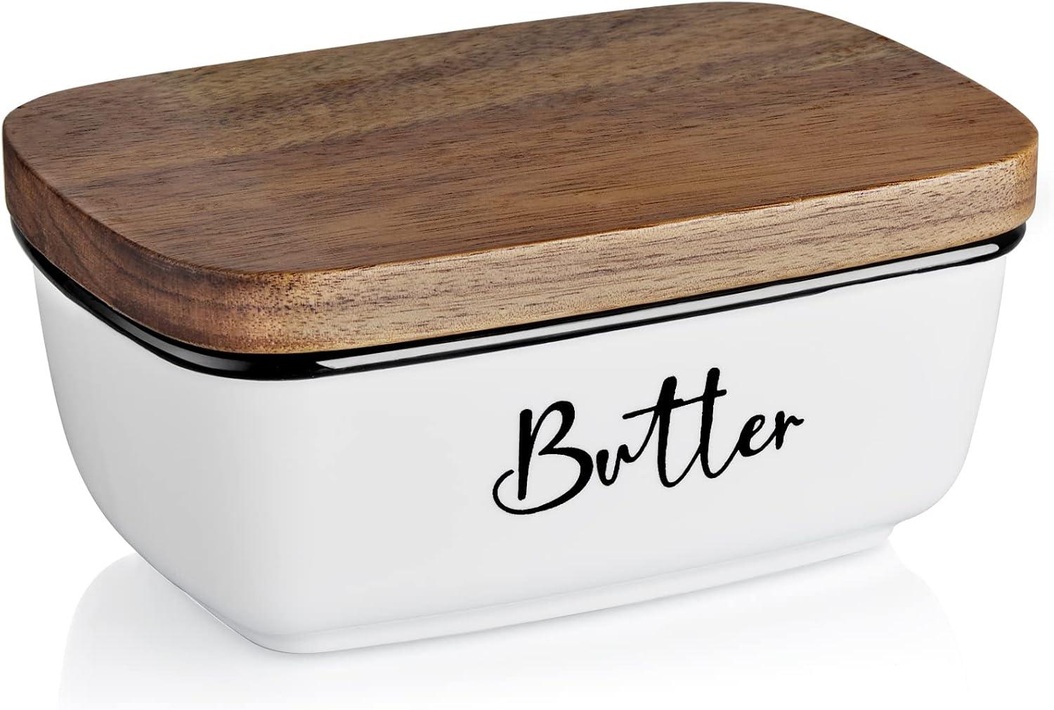 Butter Dish Showdown: Tested ceramic vs wood lid insider peek... Perfect for kitchen decor gift!