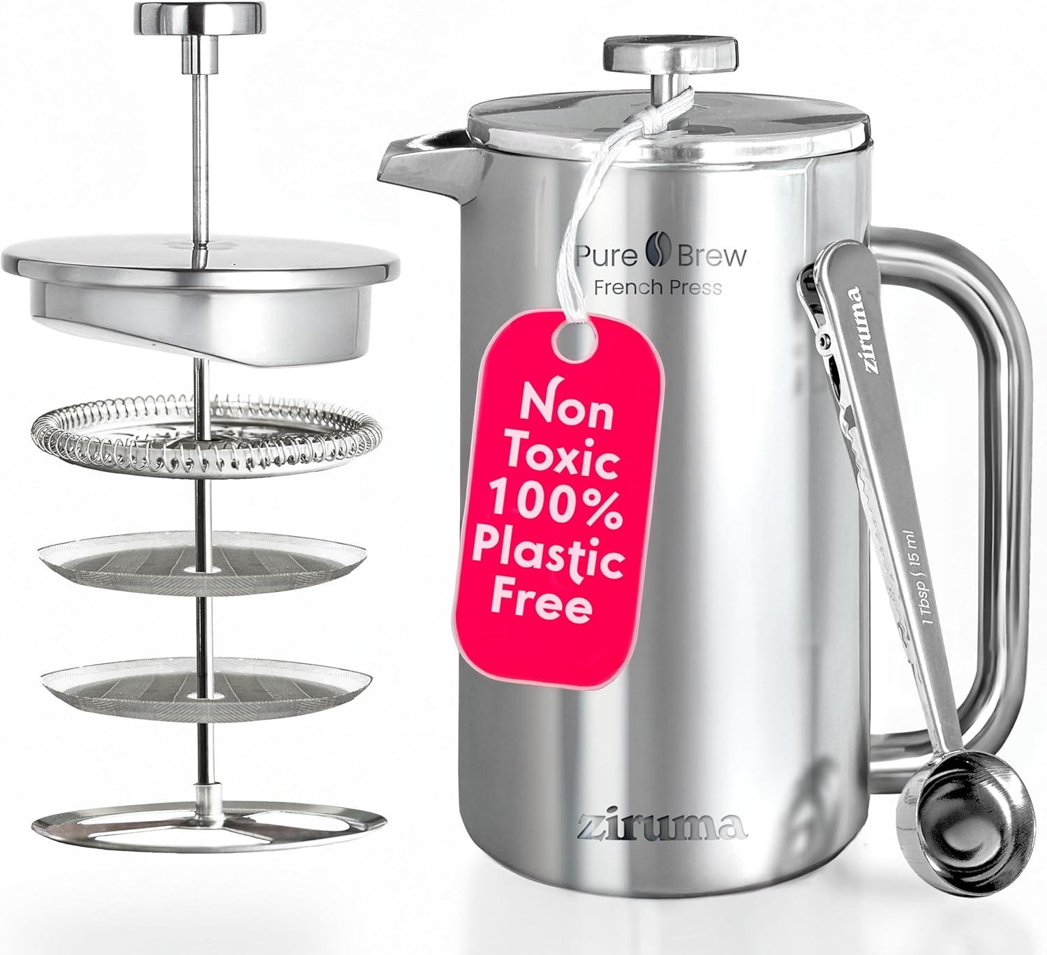 Handcrafted French Press Showdown: Tested 4-Filter Ziruma Versus Stainless Steel Vanish