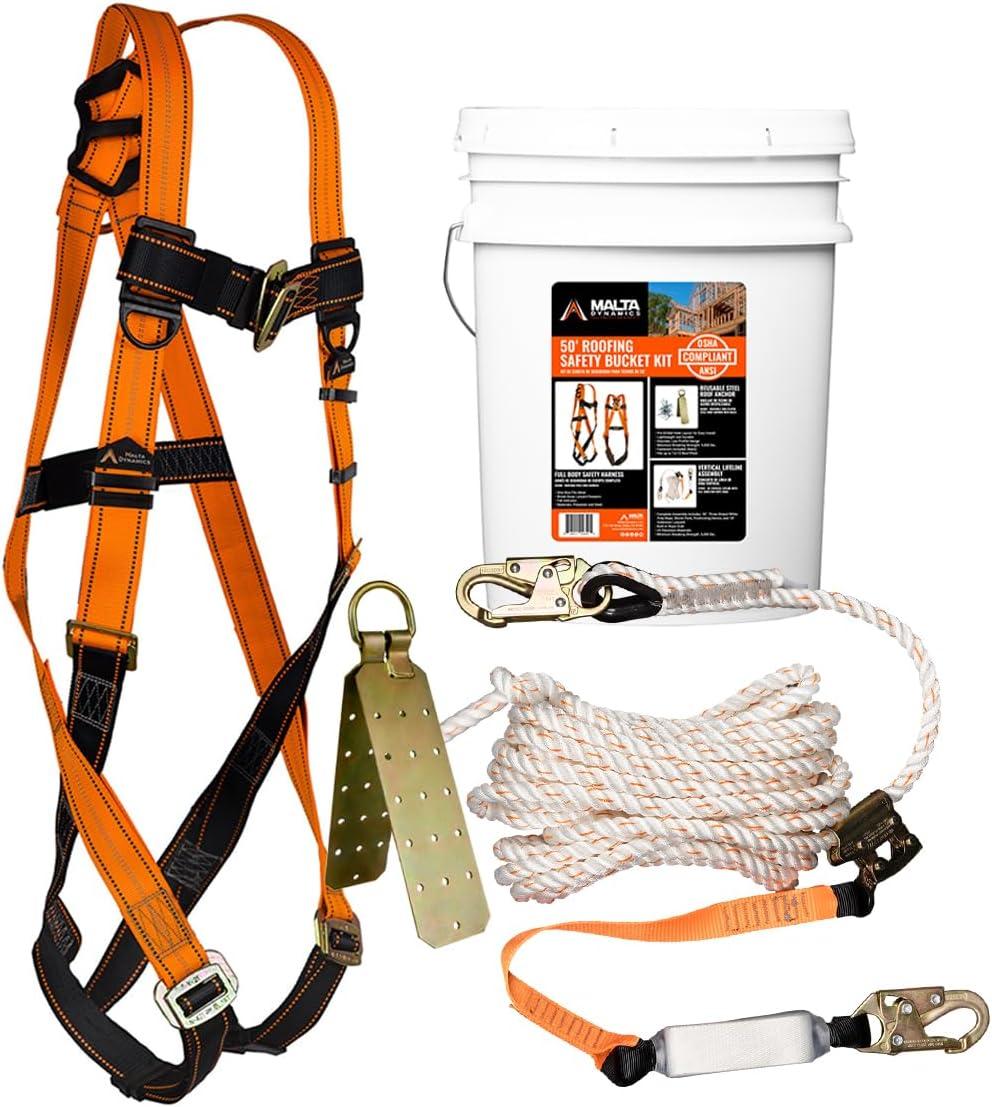 Malta Roofer’s Bucket Kit’s Tested Gear vs. Standards… Practical & Safe!