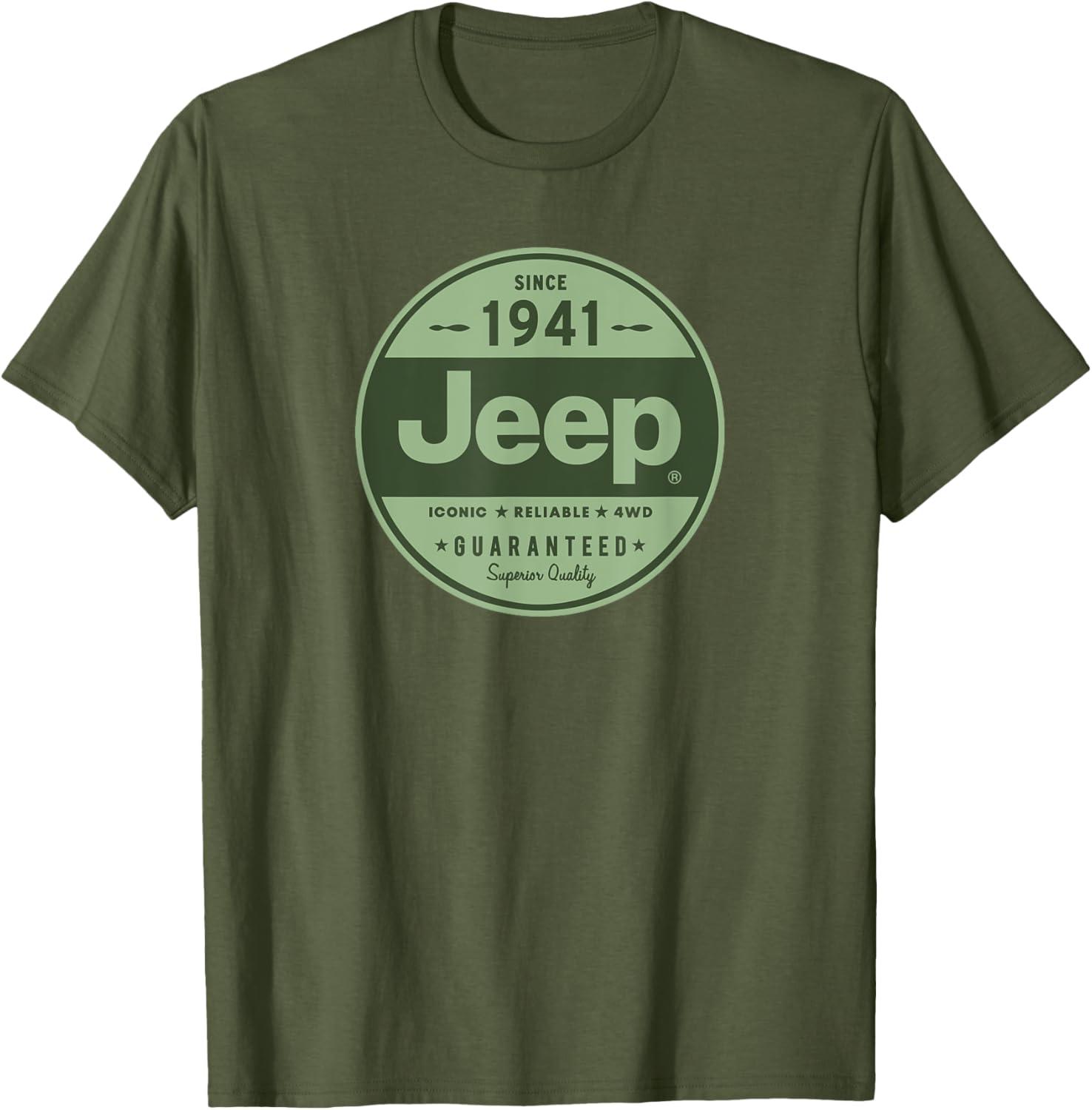 Jeep 1941 Logo T-Shirt: Official Tested Design, Authentic Fit