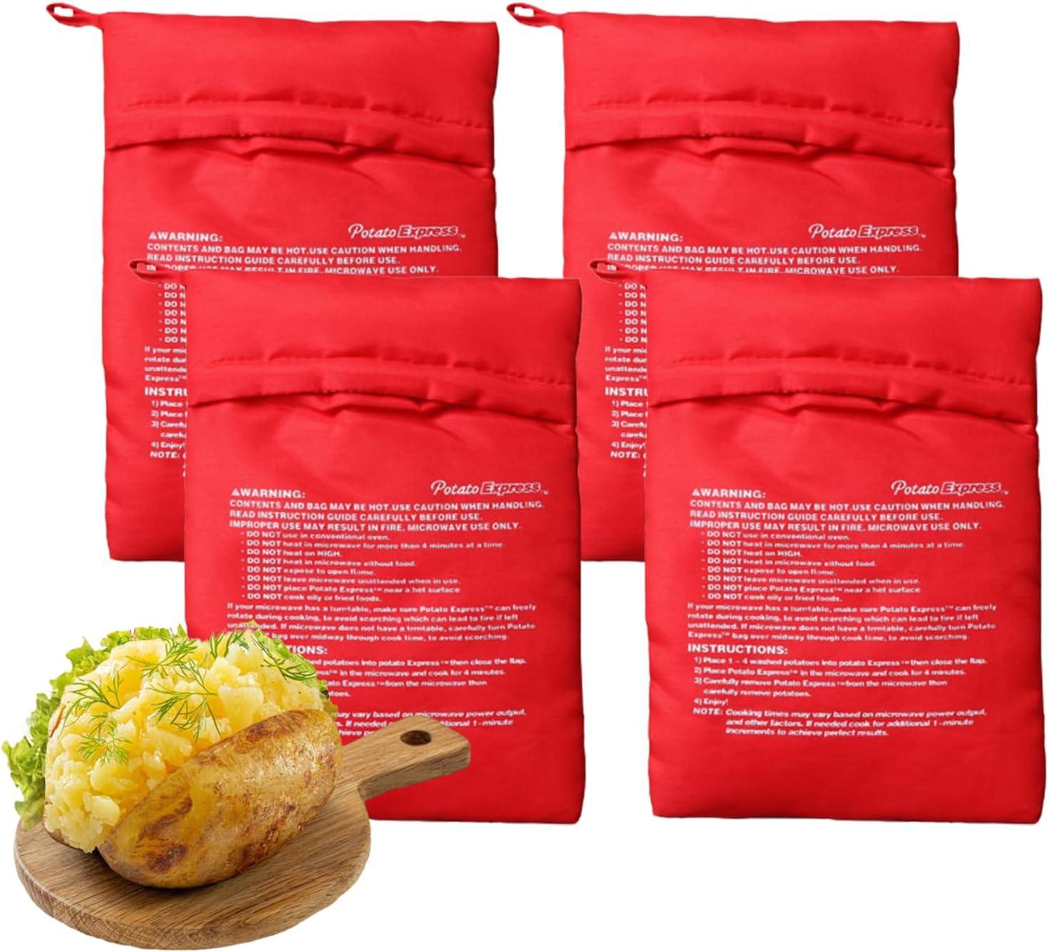 Microwave Potato Cooker Tested Versus 4-Pack Reusable Bags Quick Seasonal Twist