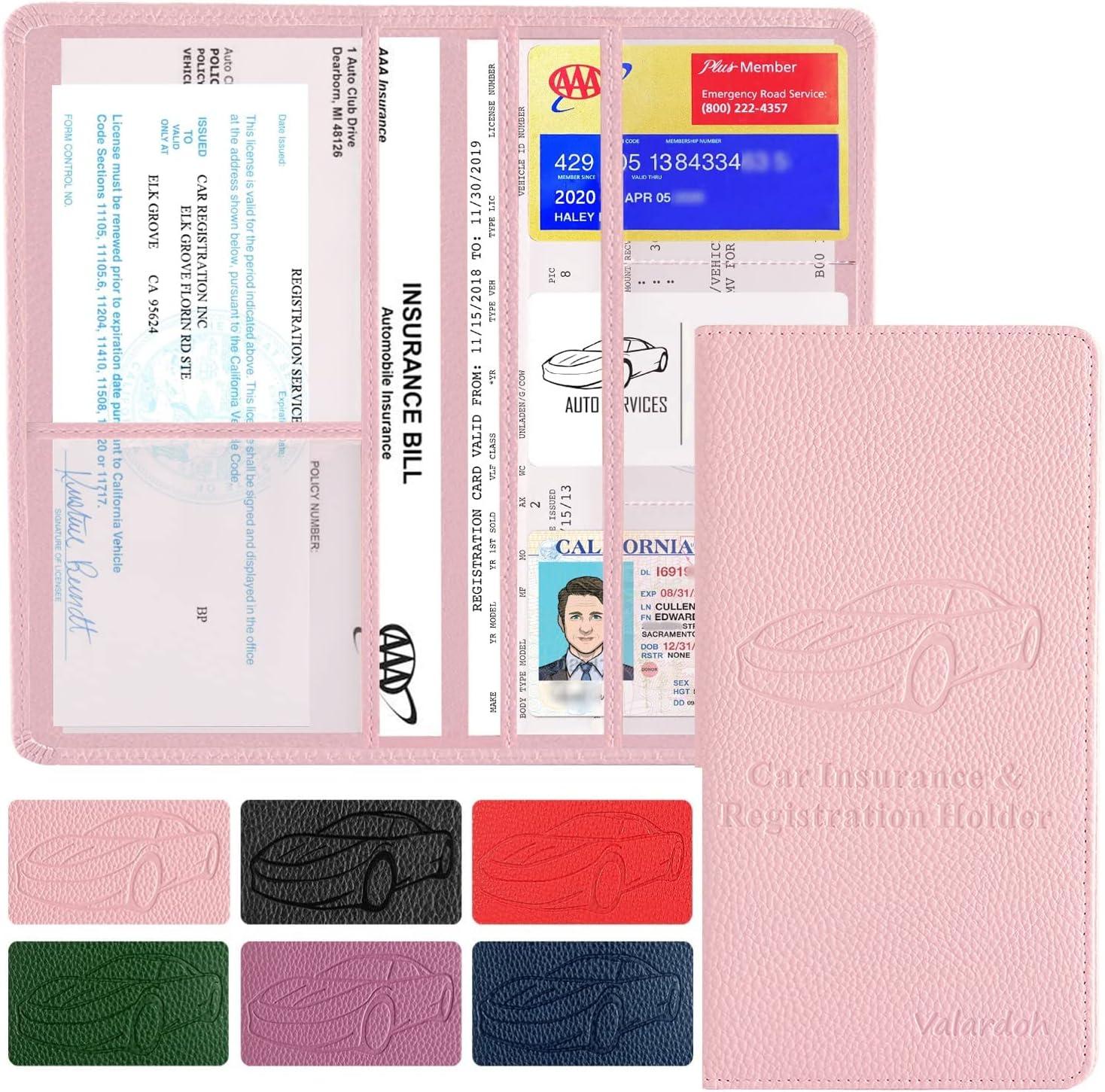 Compact Insurance Holder, tested for easy access… Perfect fit, organized papers!