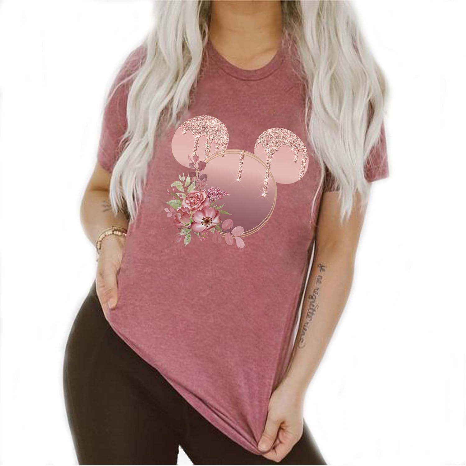Surprising Comparison: Rose Gold Mickey Ears, Floral Shirt Versus Current Trends