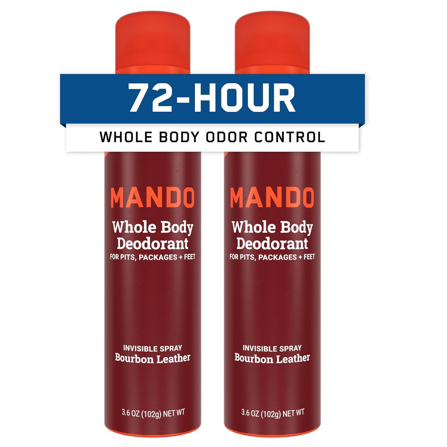 Mando vs. Invisible Spray Deodorant Surprising Odor Test... 72hr Relief!