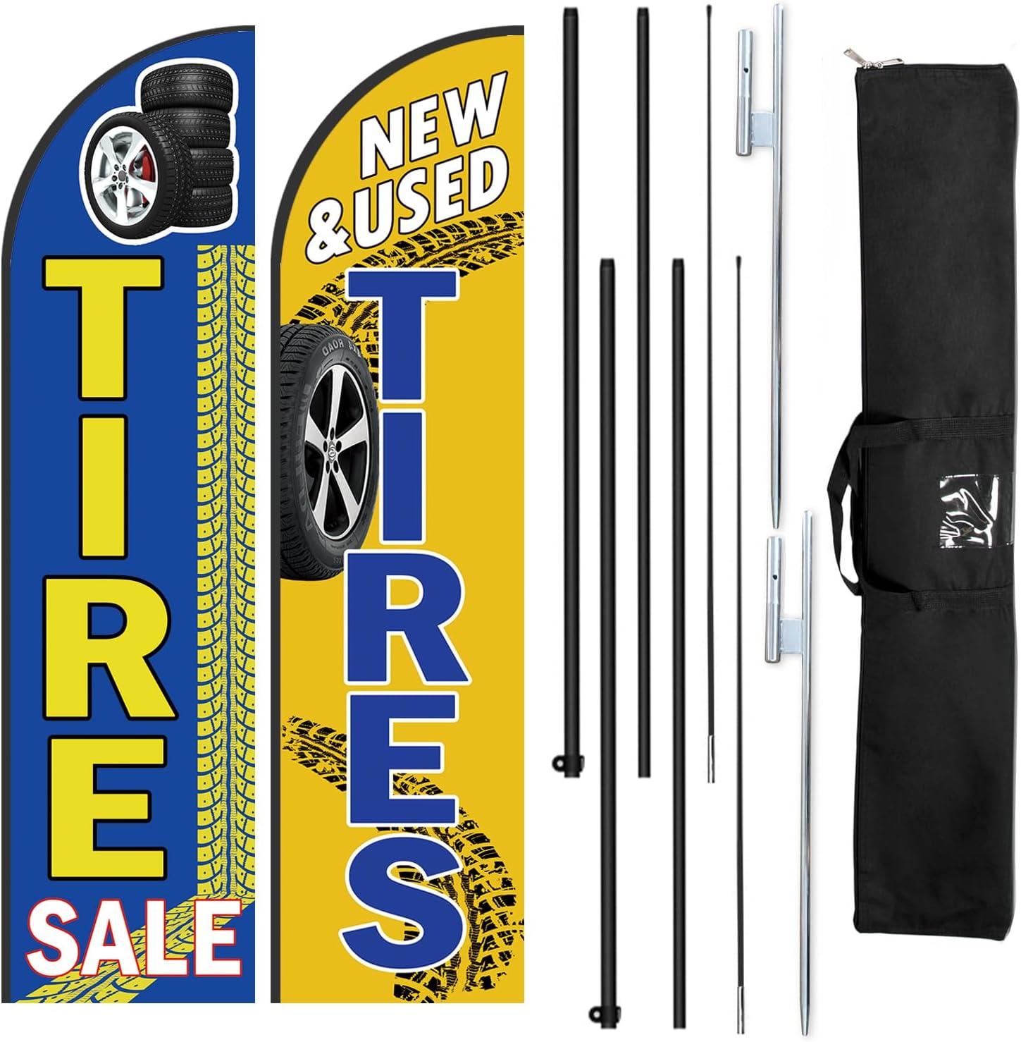 New Versus Used Tire Signs: Surprising Flag Insights